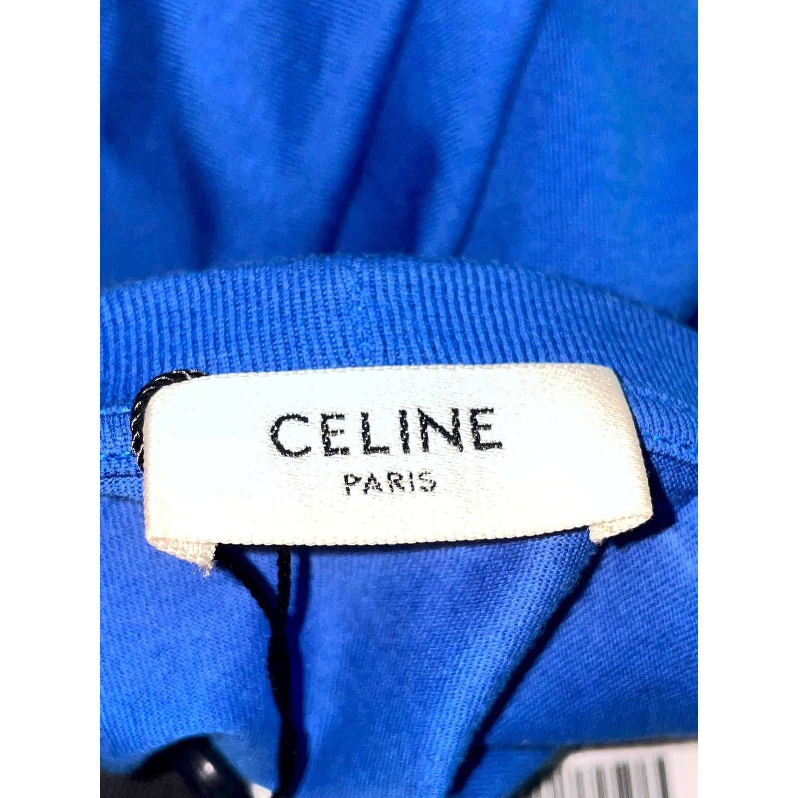 Celine Celine "Spellout Logo" Blue & White Tee Size US M / EU 48-50 / 2 - 4 Thumbnail