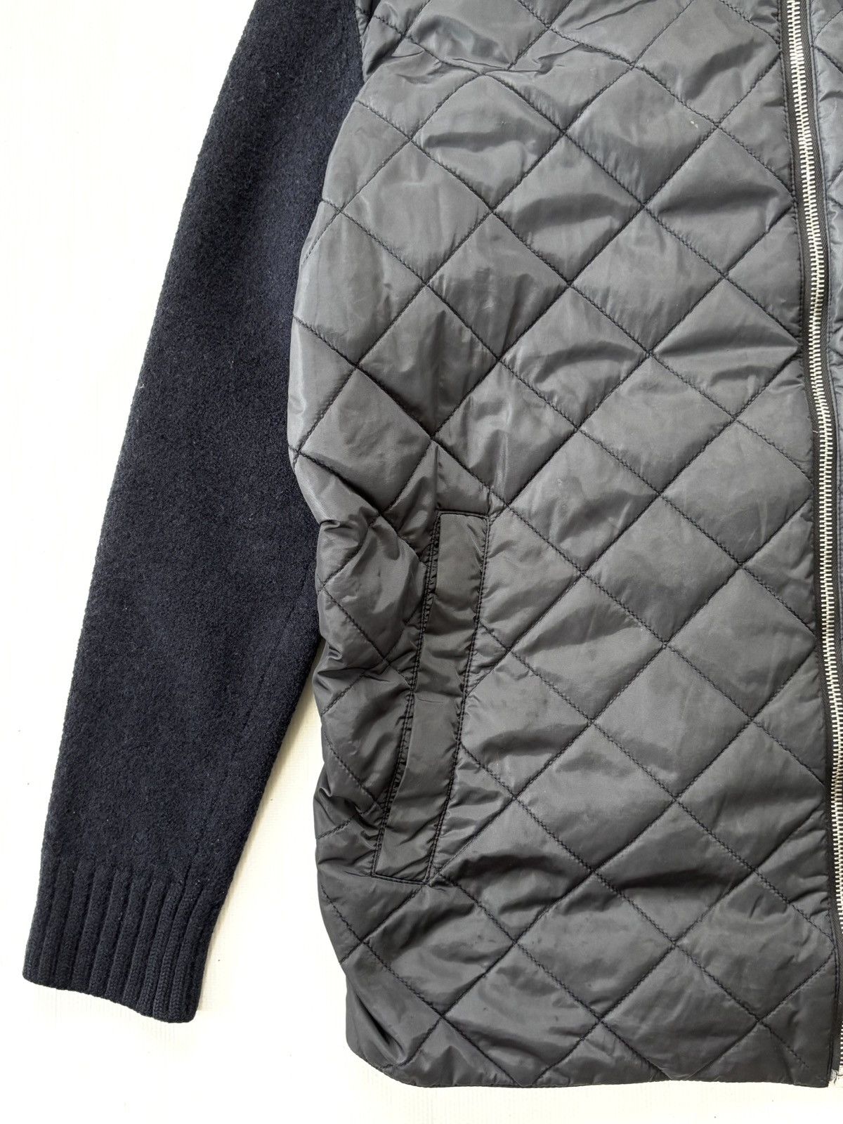 Prada Prada Quitted Wool Zip Jacket Size US XS / EU 42 / 0 - 7 Thumbnail