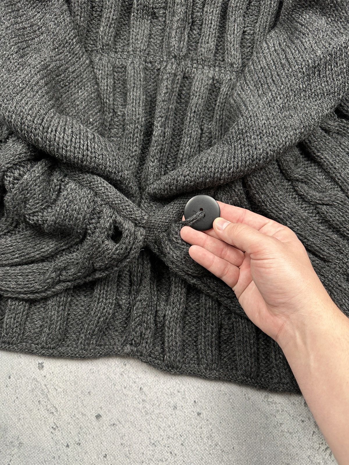 Aran Crafts Aran Crafts Ireland Chunky Knit Cardigan Bolero Merino Wool Size ONE SIZE - 13 Thumbnail