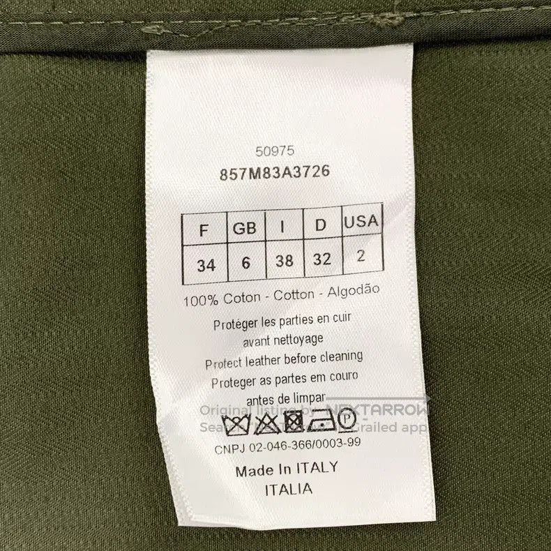 Dior Dior Dark green cotton lapel double-breasted long-sleeved Size XXS / US 00 / IT 34 - 6 Thumbnail