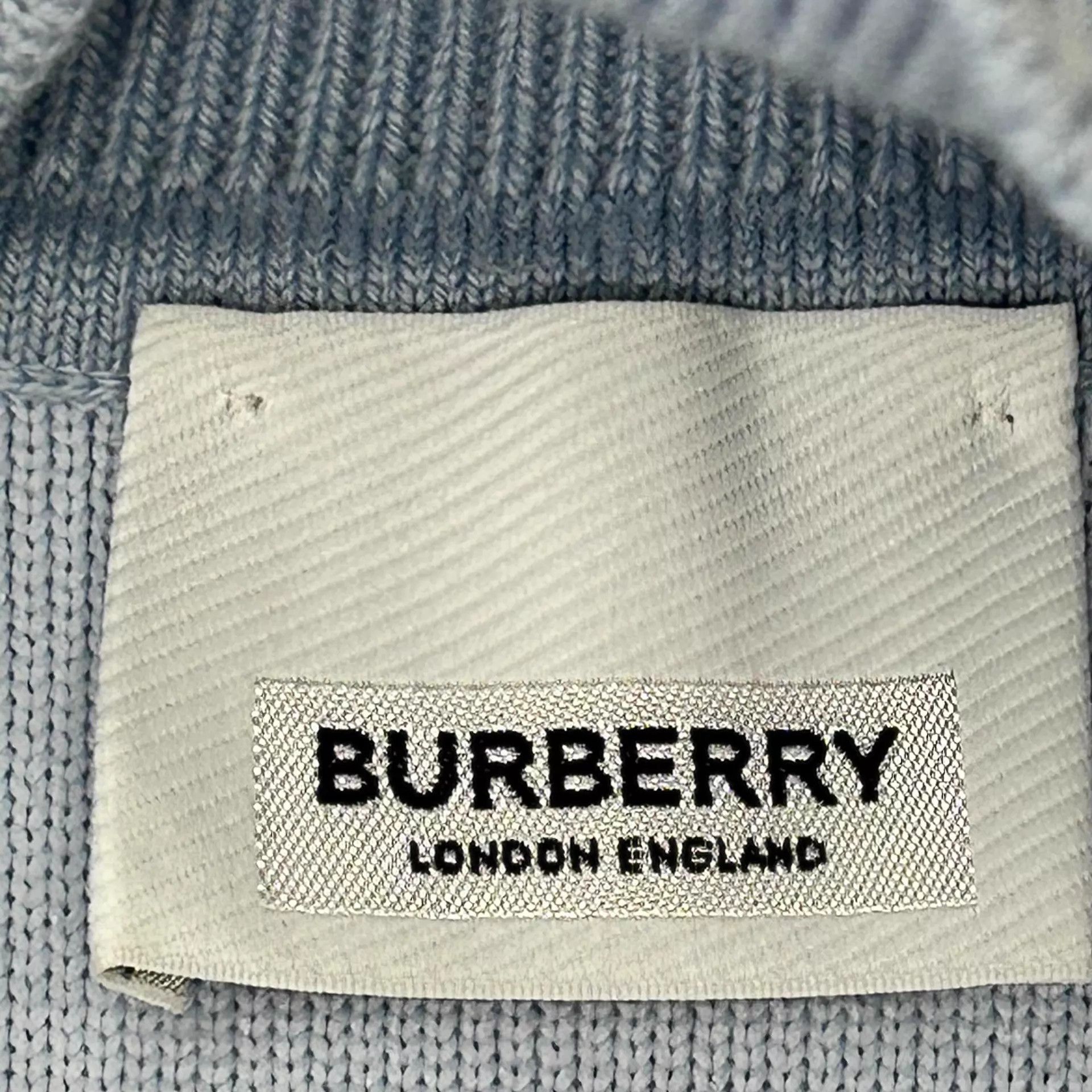Burberry Burberry light blue knit wool emb logo zip jkt Size US XXS / EU 40 - 3 Thumbnail