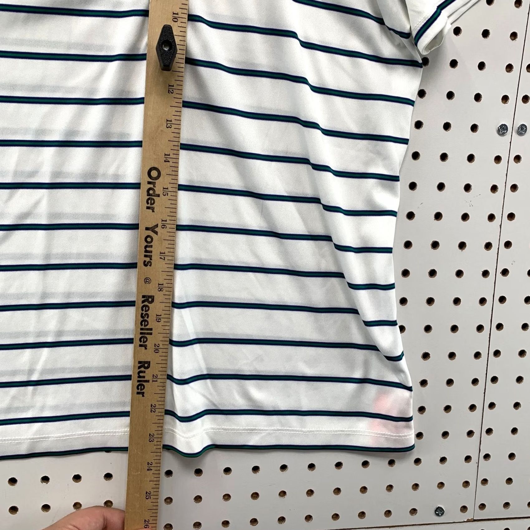Polo Ralph Lauren Polo Ralph Lauren Shirt Mens S White Open Green Striped Erin Hills Size US S / EU 44-46 / 1 - 7 Thumbnail