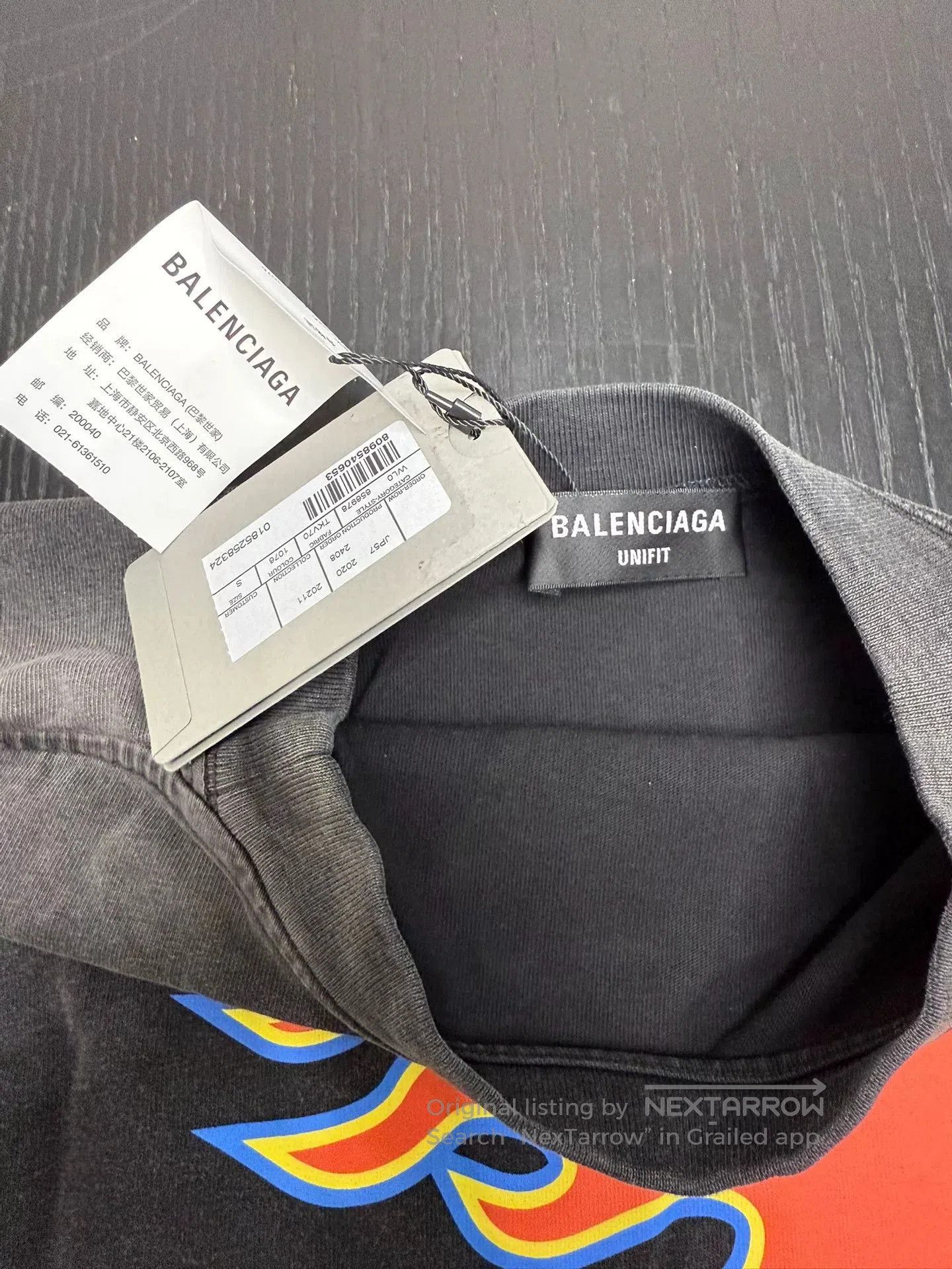 Balenciaga Balenciaga Flame Logo Reversible Short Sleeve Tee. Size US S / EU 44-46 / 1 - 7 Thumbnail