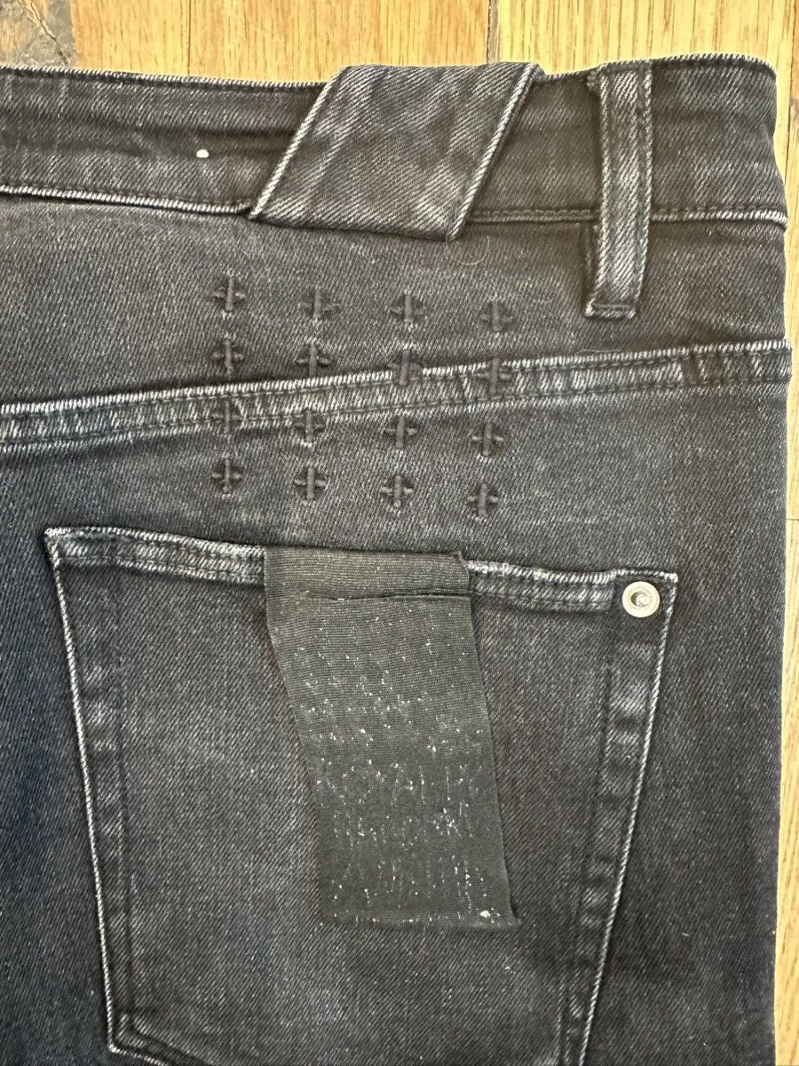 Ksubi Ksubi Distressed Crossed Black Denim Jeans Size 36 Size US 36 / EU 52 - 4 Thumbnail