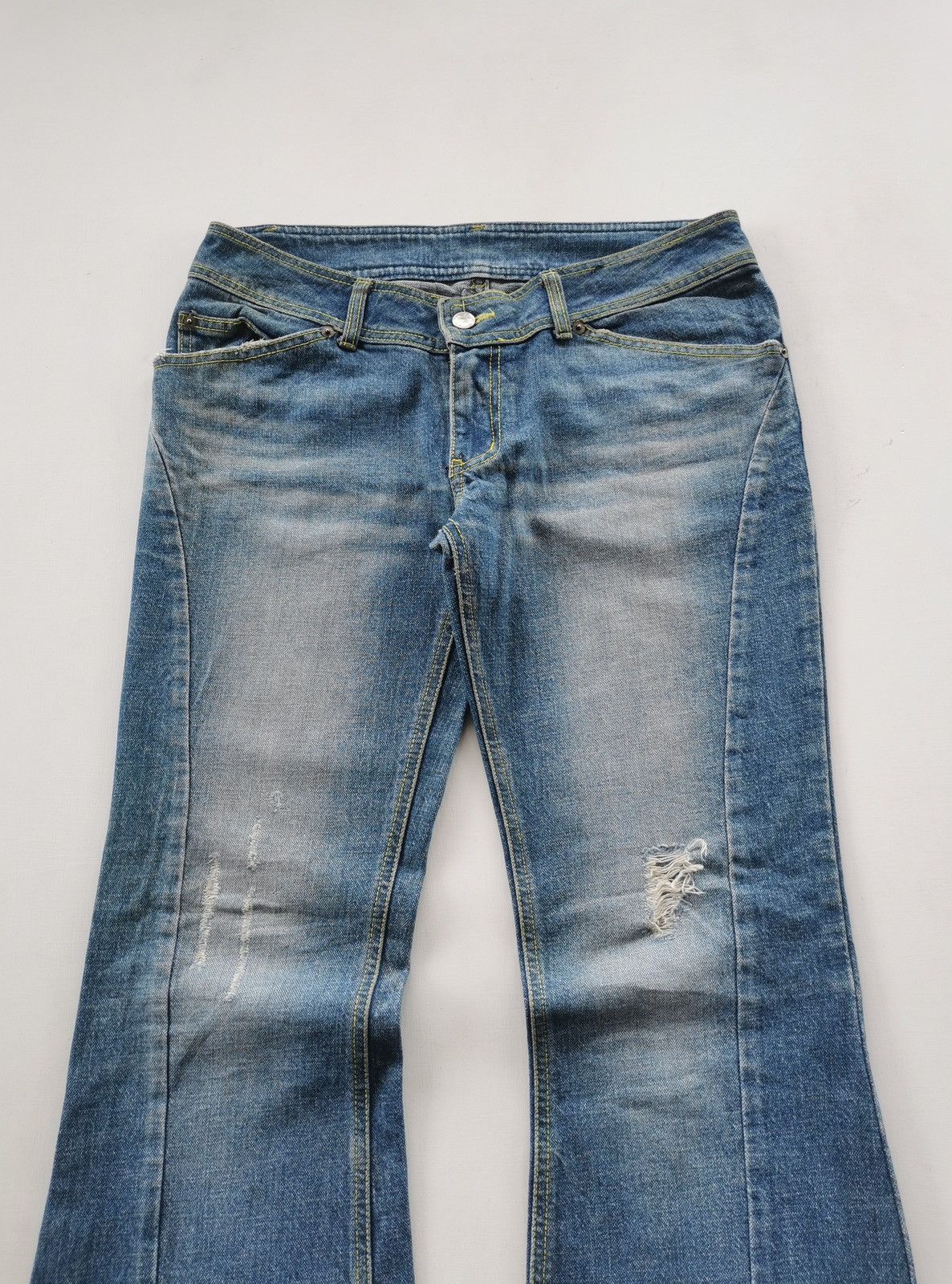 Other Imaginary Landscape IL Basis Flared Bootcut Jeans Size 32" / US 10 / IT 46 - 2 Thumbnail