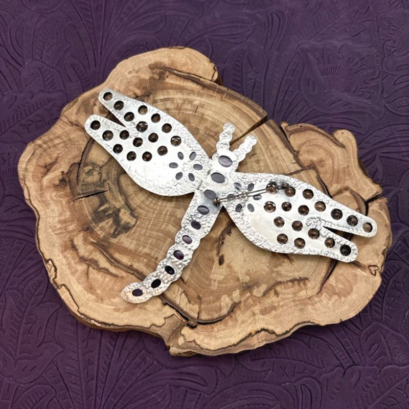 Other FEDERICO JIMENEZ Silver Amethyst Statement Dragonfly Brooch Size ONE SIZE - 3 Thumbnail