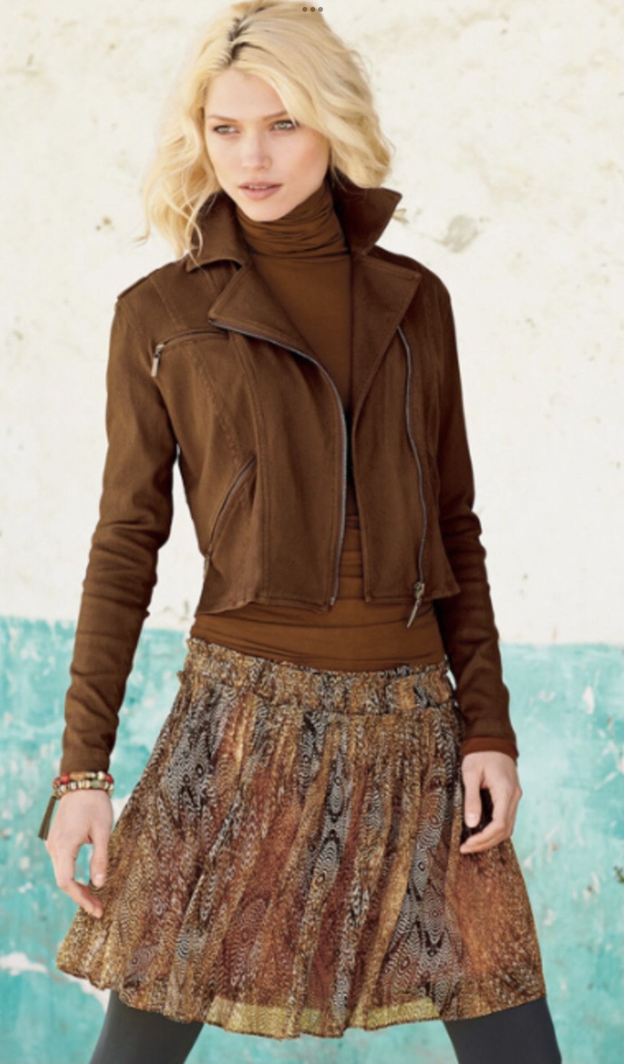 image of New Peruvian Connection Pleated Skirt, Women's (Size 27)