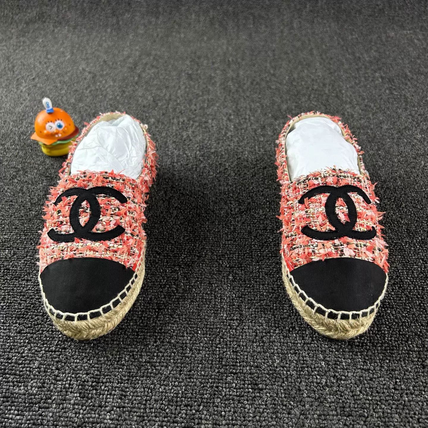Chanel Chanel Woven Fisherman Shoes Women's 36 CC Straw Sole Size US 5.5 / IT 35.5 - 2 Thumbnail