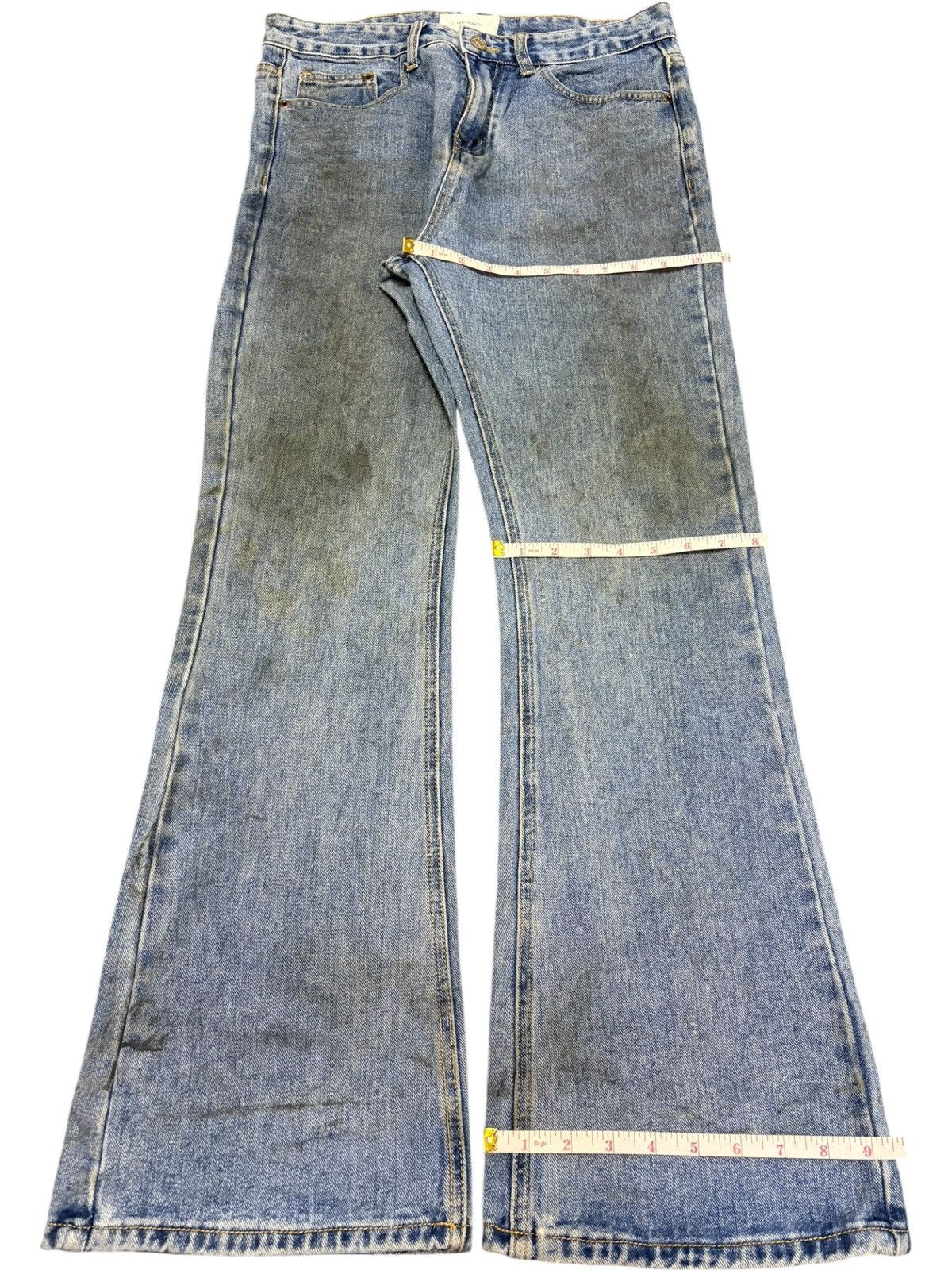 Wrangler Vintage Japanese Brand Dirtied Wash Flare Jeans Size US 31 - 8 Thumbnail