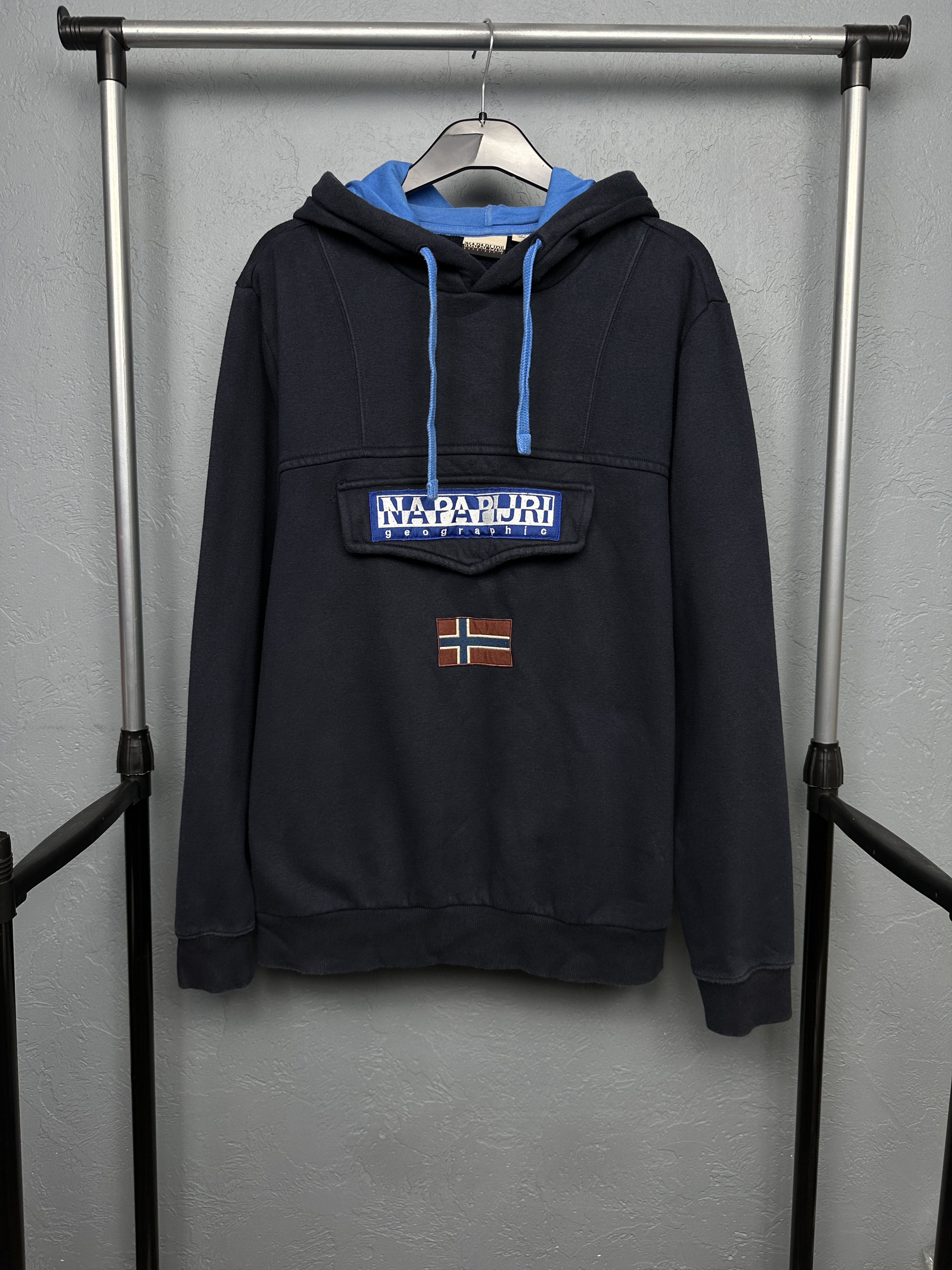 Napapijri Napapijri Mens Big Logo Hoodie Size US XL / EU 56 / 4 - 1 Thumbnail