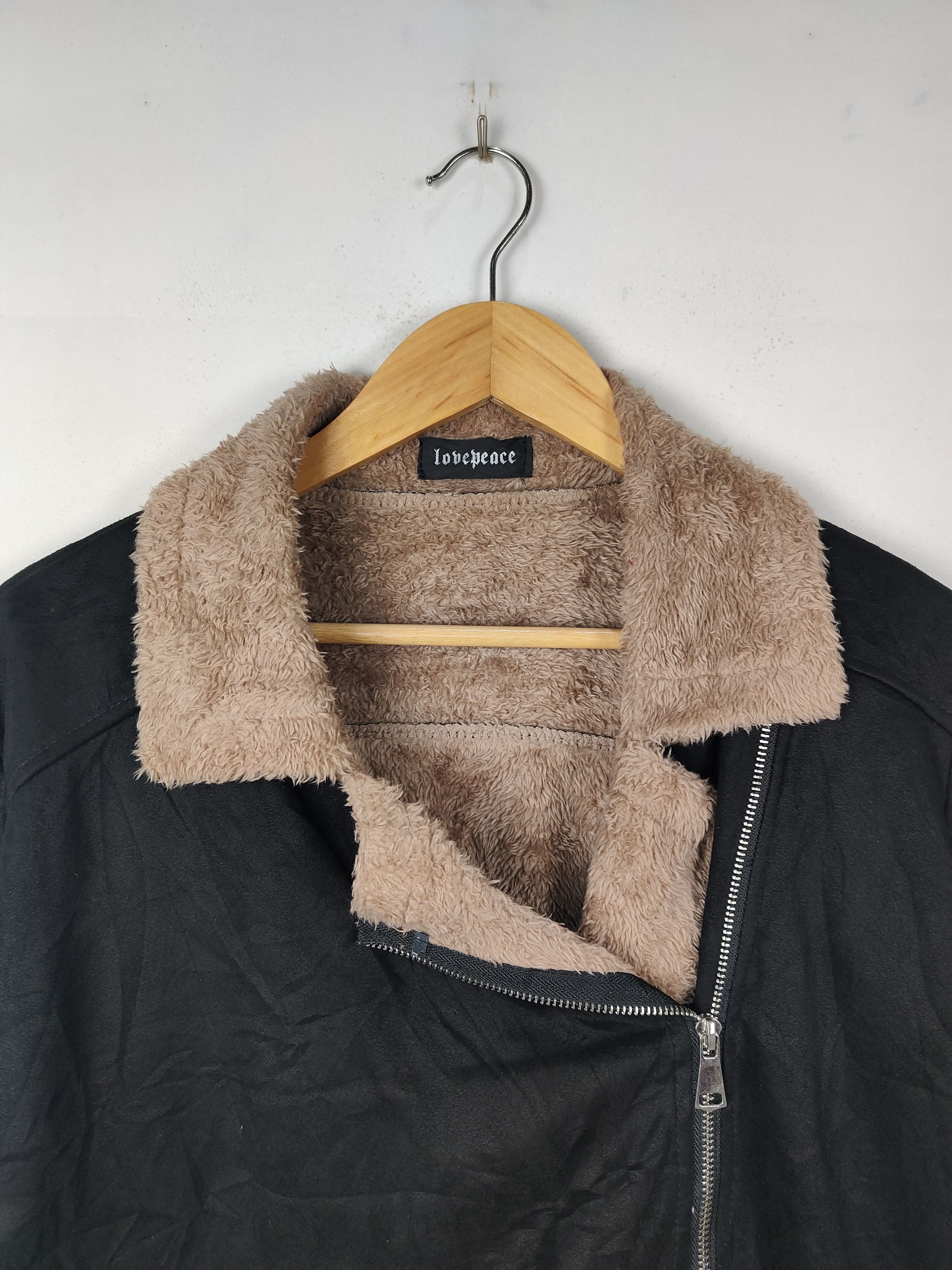 Seditionaries Lovepeace faux-suede jacket with faux-fur lining punk-style Size US L / EU 52-54 / 3 - 2 Thumbnail