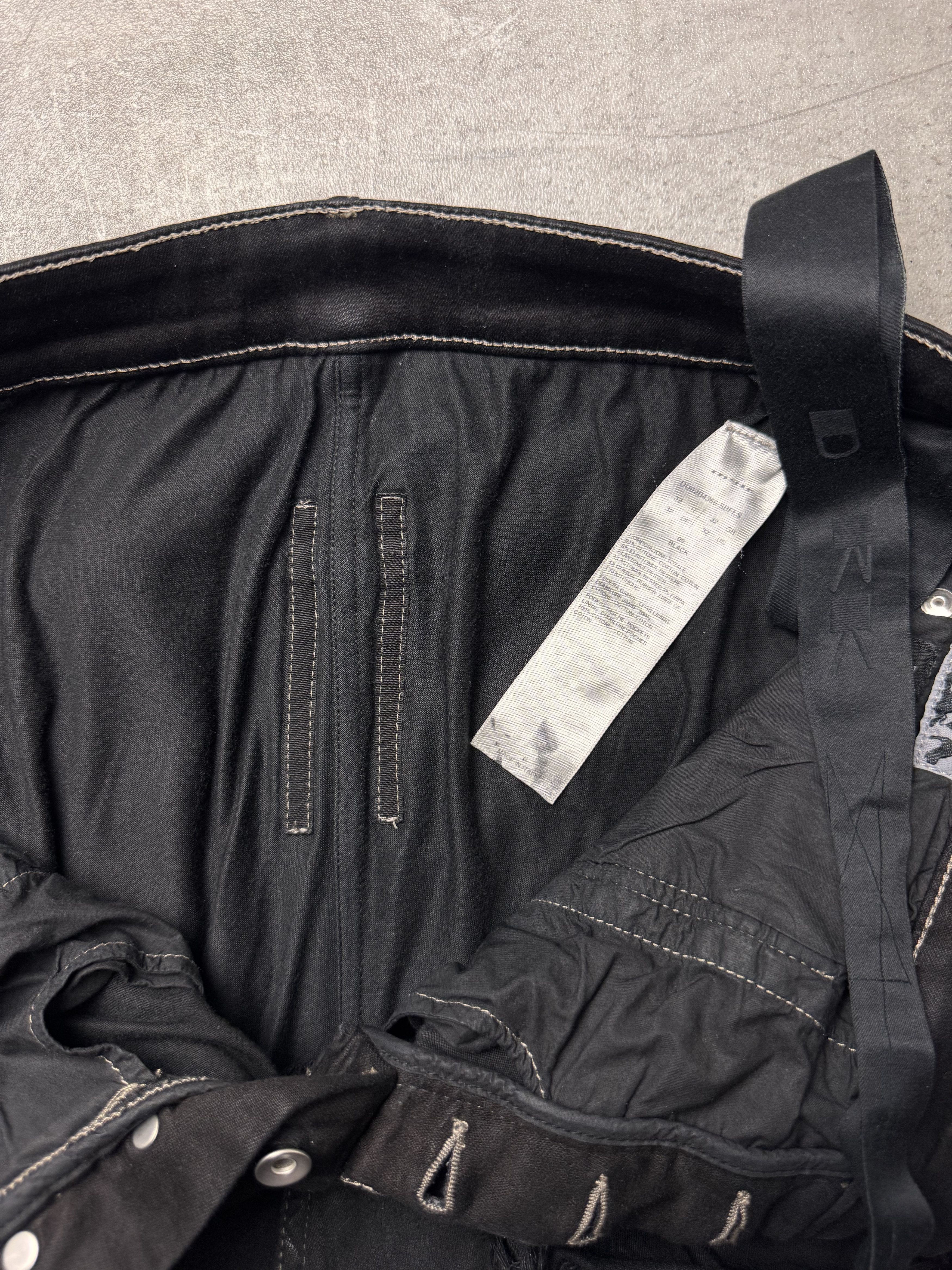 Rick Owens RICK OWENS DRKSHDW Slashed Detroit Cut Jeans in Black Size US 32 / EU 48 - 10 Thumbnail