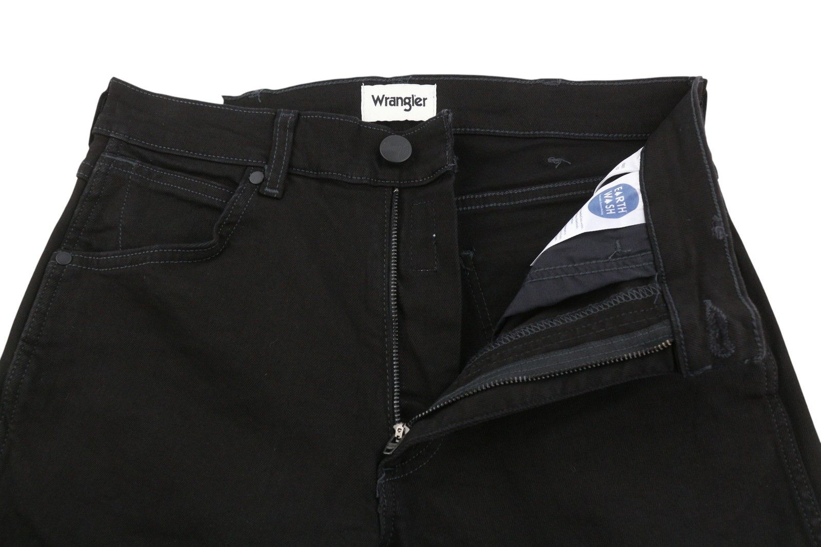 Wrangler GREENSBORO W30/L32 Black Slim Fit Stretch Zip Jeans 87669 Size US 30 / EU 46 - 4 Thumbnail