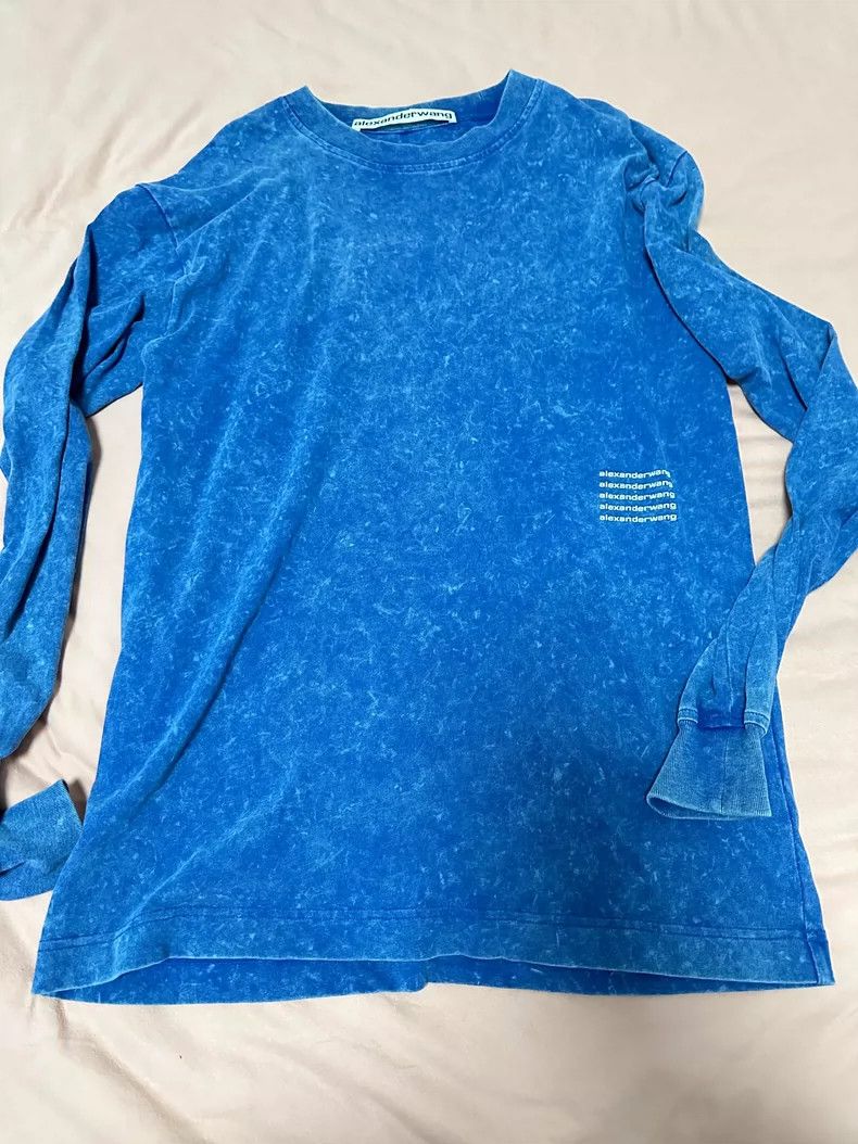 Alexander Wang Alexander Wang Acid Wash Long Sleeve Top Size XS / US 0-2 / IT 36-38 - 1 Thumbnail