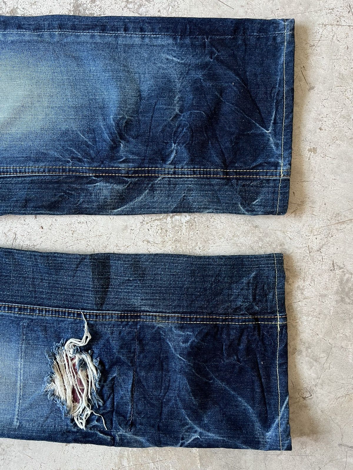 Vintage SOLD* Eternal Japan Boro Denim Cargo Pants Size US 36 / EU 52 - 10 Thumbnail