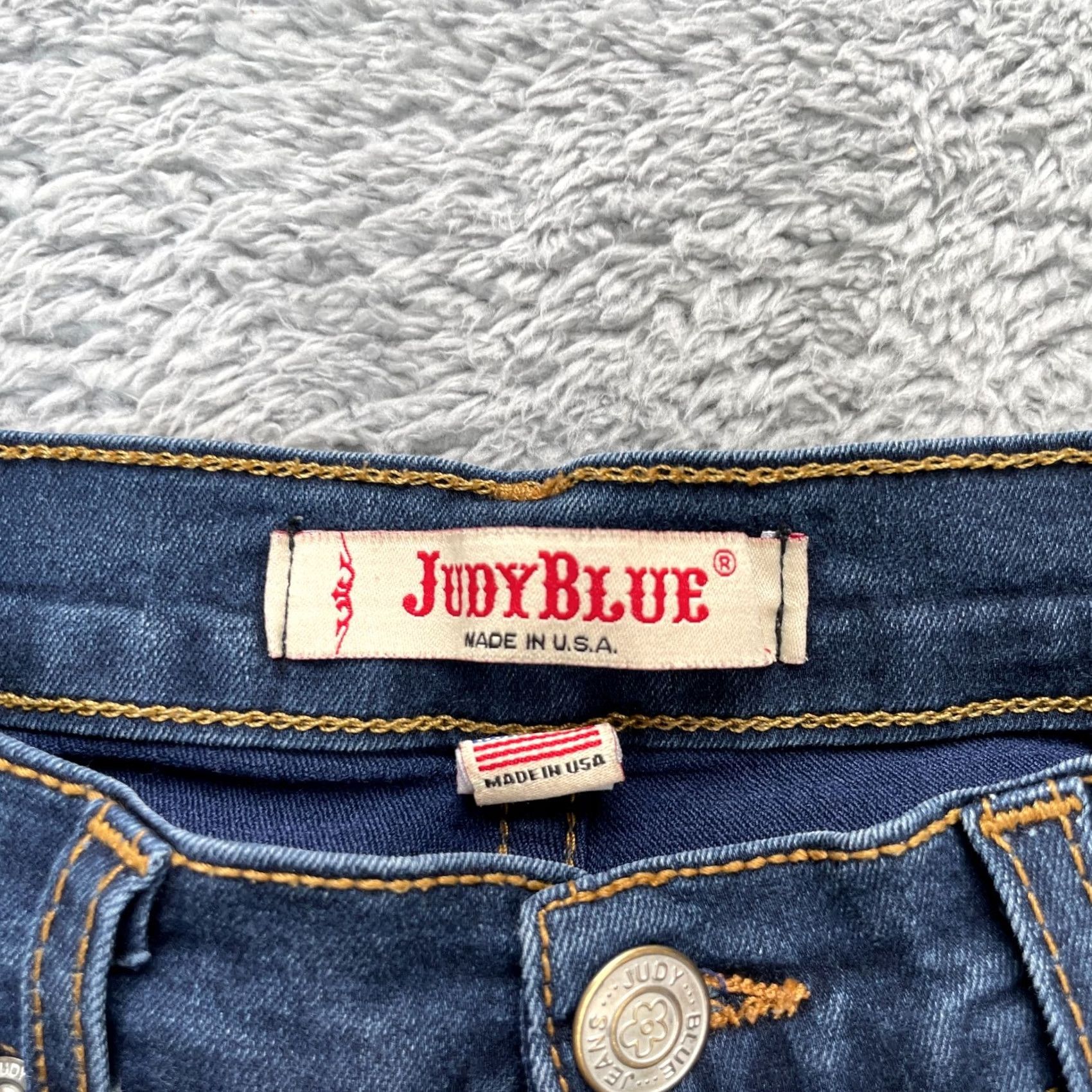 Denime Judy Blue Jeans Womens 0 Blue Skinny Denim Stretch Dark Wash USA Fashion Regular 5-Pocket Zipper Button Inseam 29" Boys? Size 25" / US 0 / IT 36 - 3 Thumbnail