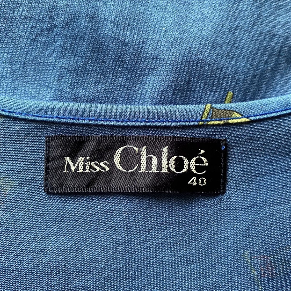Chloe Miss Chloẻ Blue Deep V-Neck Tee Size S / US 4 / IT 40 - 12 Thumbnail