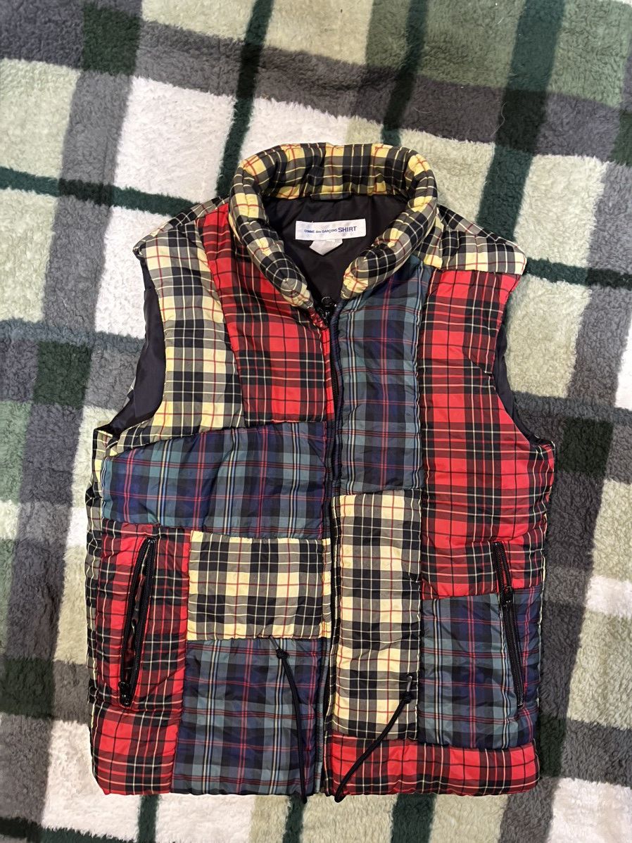 Comme des Garcons PLAY Vintage A/W2010 CdG Play patchwork puffer down vest gilet Size US M / EU 48-50 / 2 - 1 Thumbnail