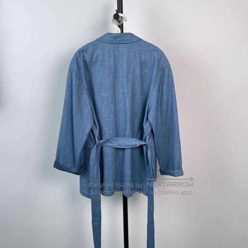 Hermes Hermes Blue Silk Bathrobe Size XS / US 0-2 / IT 36-38 - 2 Thumbnail
