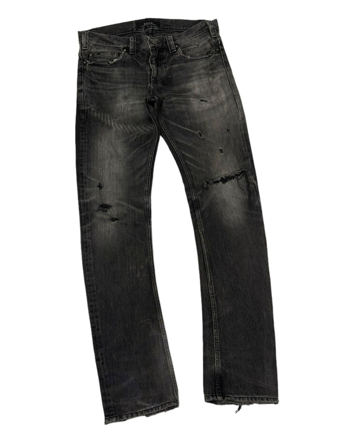 Japanese Brand VINTAGE HNBM DISTRESS PUNK NUMBER NINE IFSIXWASNINE DESIGN Size US 34 / EU 50 - 2 Thumbnail