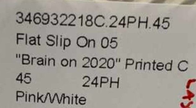 Celine o1bcso1str0724 Flat Slip On 05 "Brain Printed in Pink/White Size US 12 / EU 45 - 7 Thumbnail