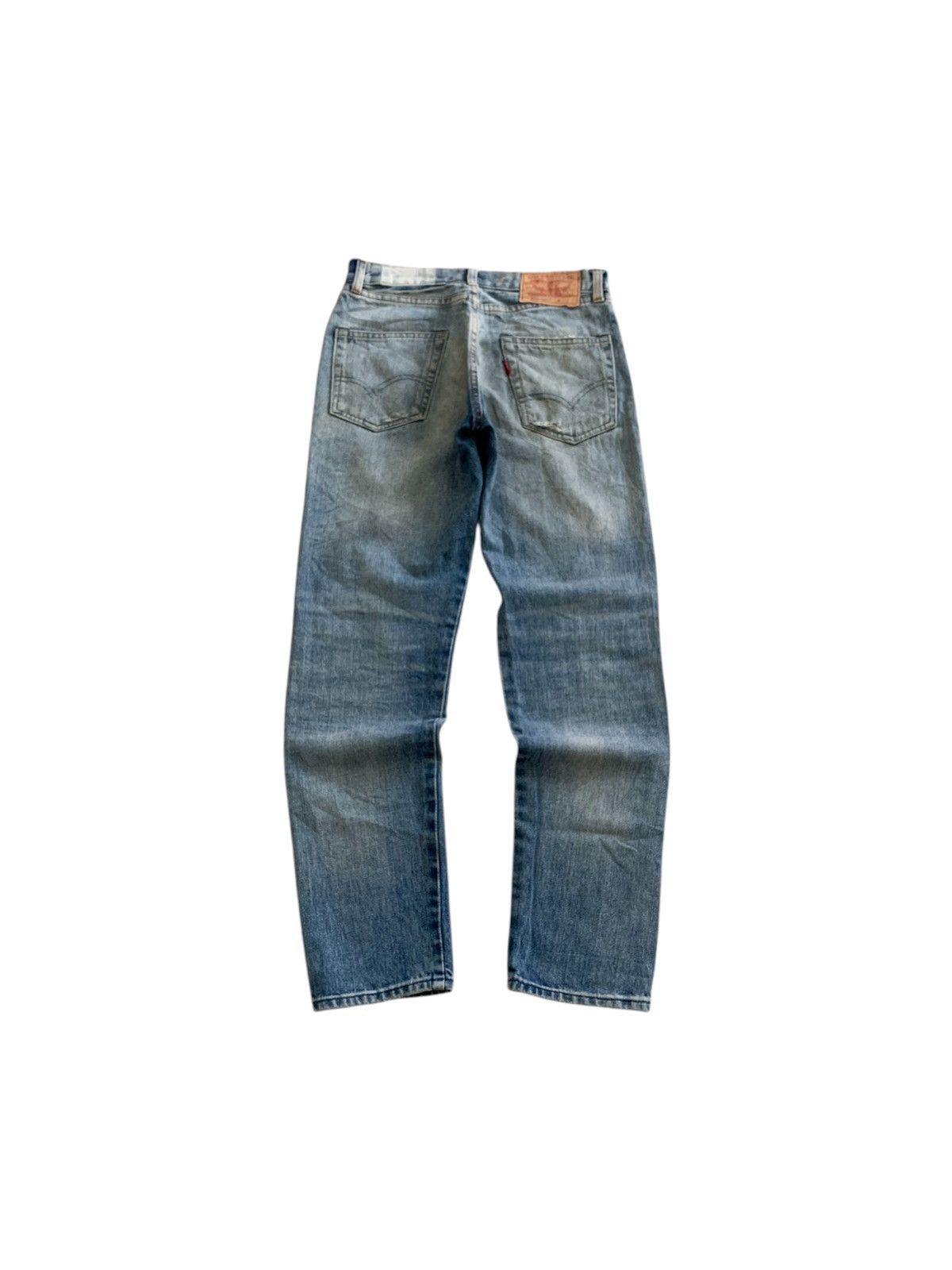 Levi's Vintage Clothing Levi’s 505 E Redline Selvedge Distressed Faded Jeans Size US 27 - 10 Thumbnail