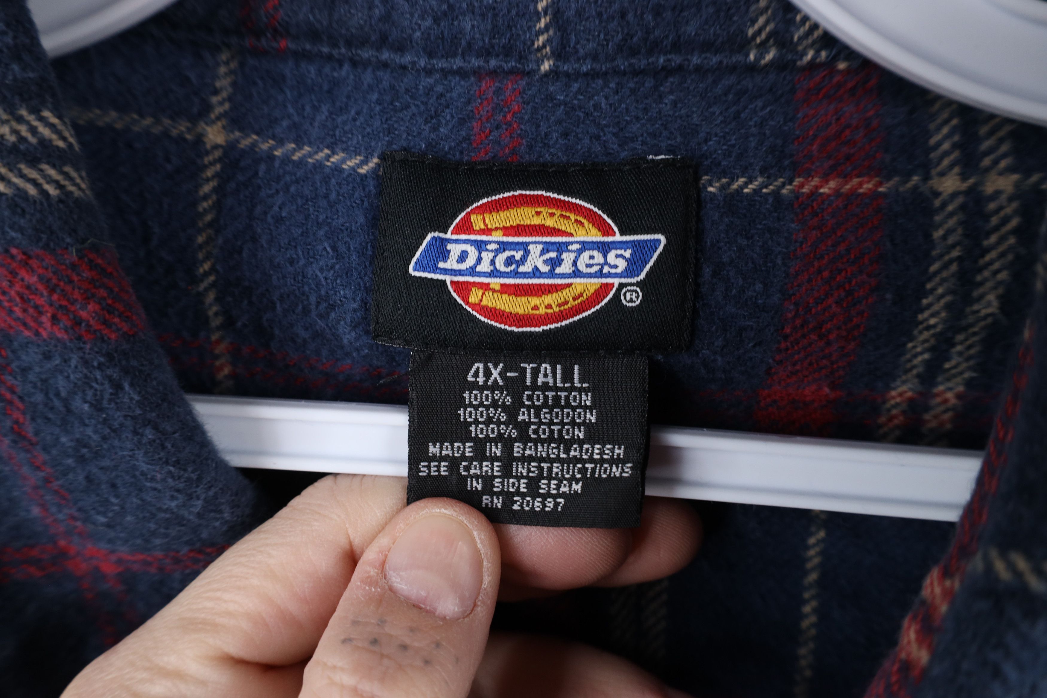 Dickies × Vintage Vintage Dickies Heavyweight Flannel Button Shirt Plaid Size US XXL / EU 58 / 5 - 8 Thumbnail