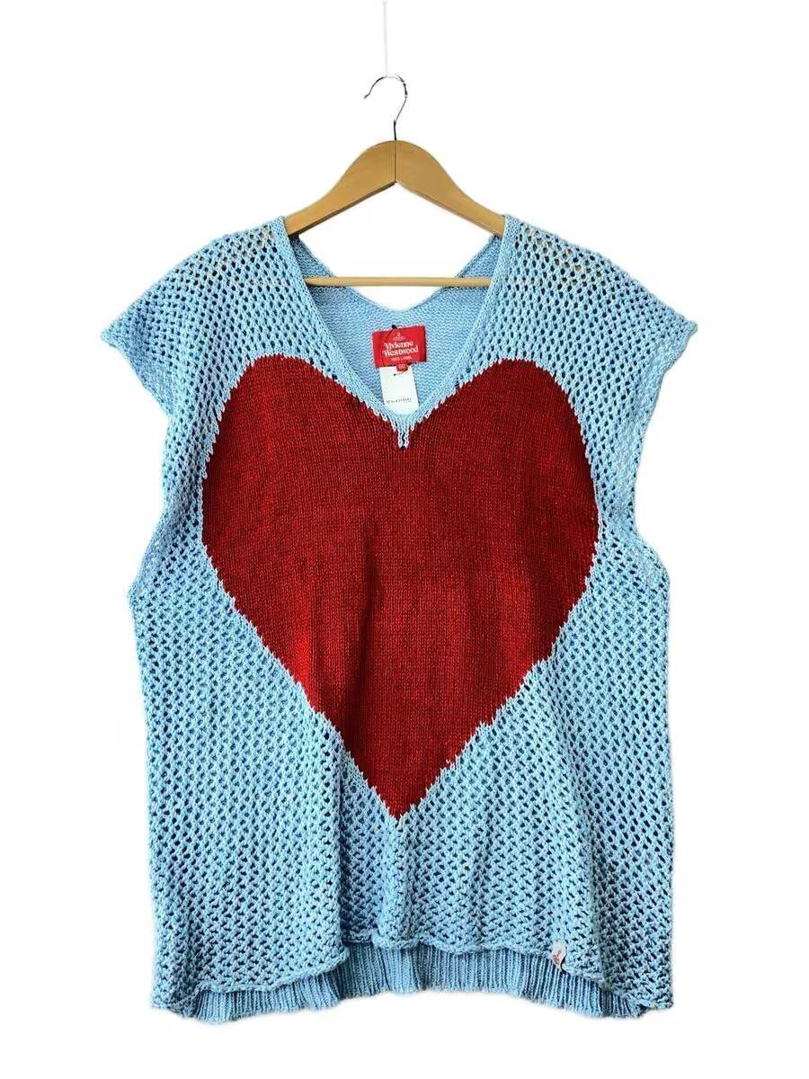 Vivienne Westwood Heart Fishnet Knit Sweater Vest Size US L / EU 52-54 / 3 - 1 Thumbnail