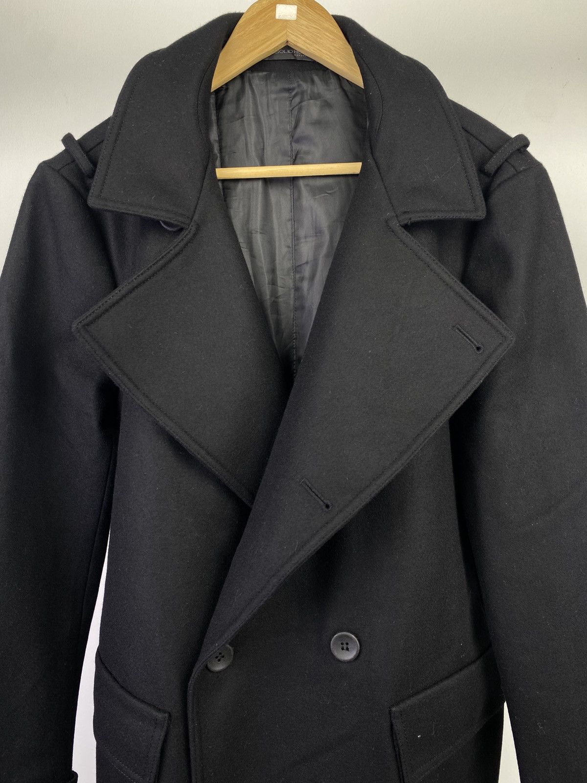 Wooyoungmi Wooyoungmi Solid Homme Double Breast Wool Coat Size US L / EU 52-54 / 3 - 3 Thumbnail