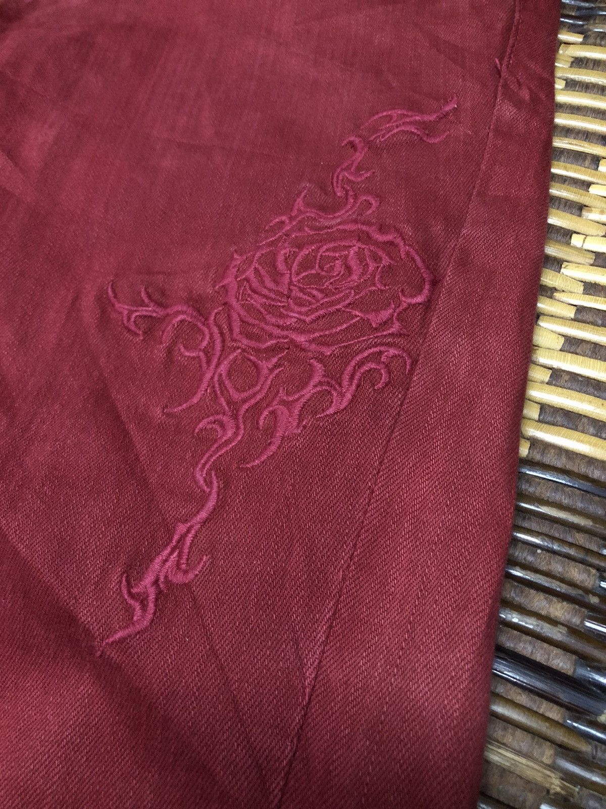 Tornado Mart Vintage Tornado Mart Jeans Pants Flower Red Maroon Size 30" / US 8 / IT 44 - 8 Thumbnail