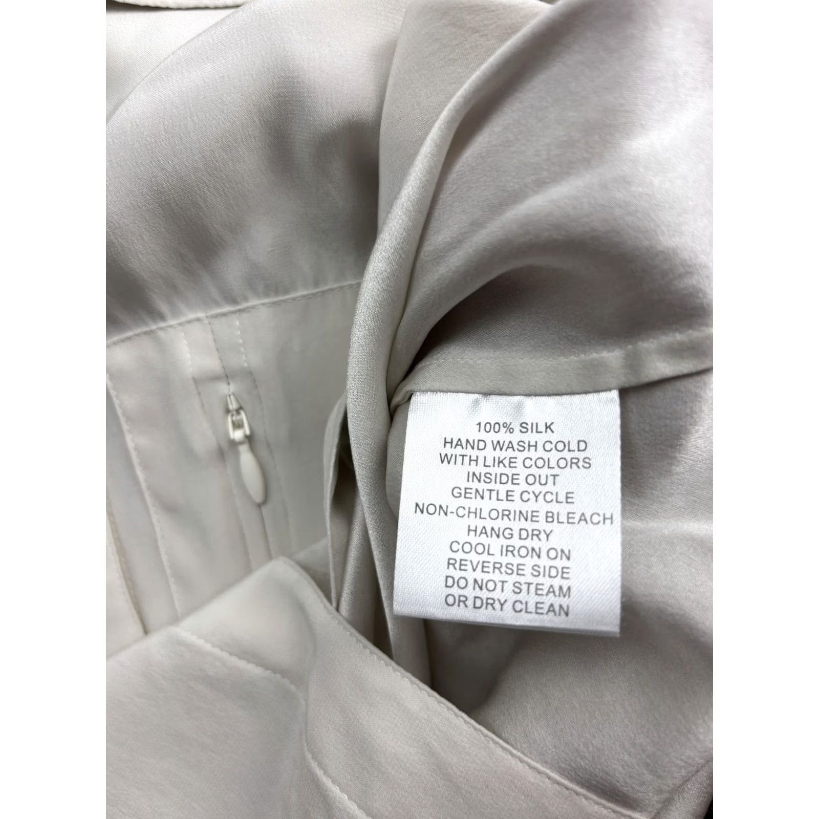 Vintage Elaine Kim Shirt Womens XS Silk Long Sleeve Button-Up Pockets Blouse White Size XS / US 0-2 / IT 36-38 - 7 Thumbnail