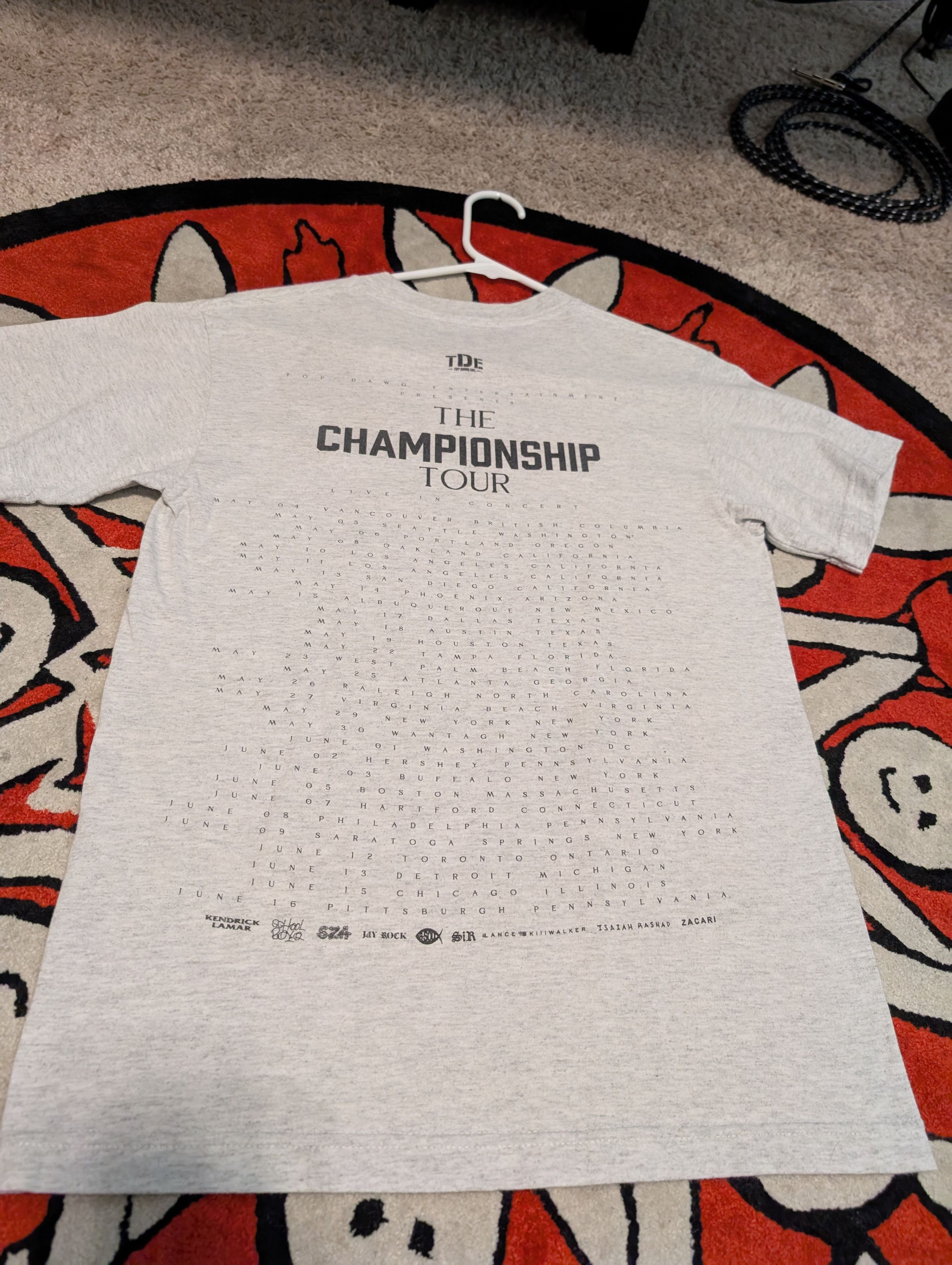 Top Dawg Entertainment TDE The Championship Tour Tee Size US S / EU 44-46 / 1 - 4 Thumbnail