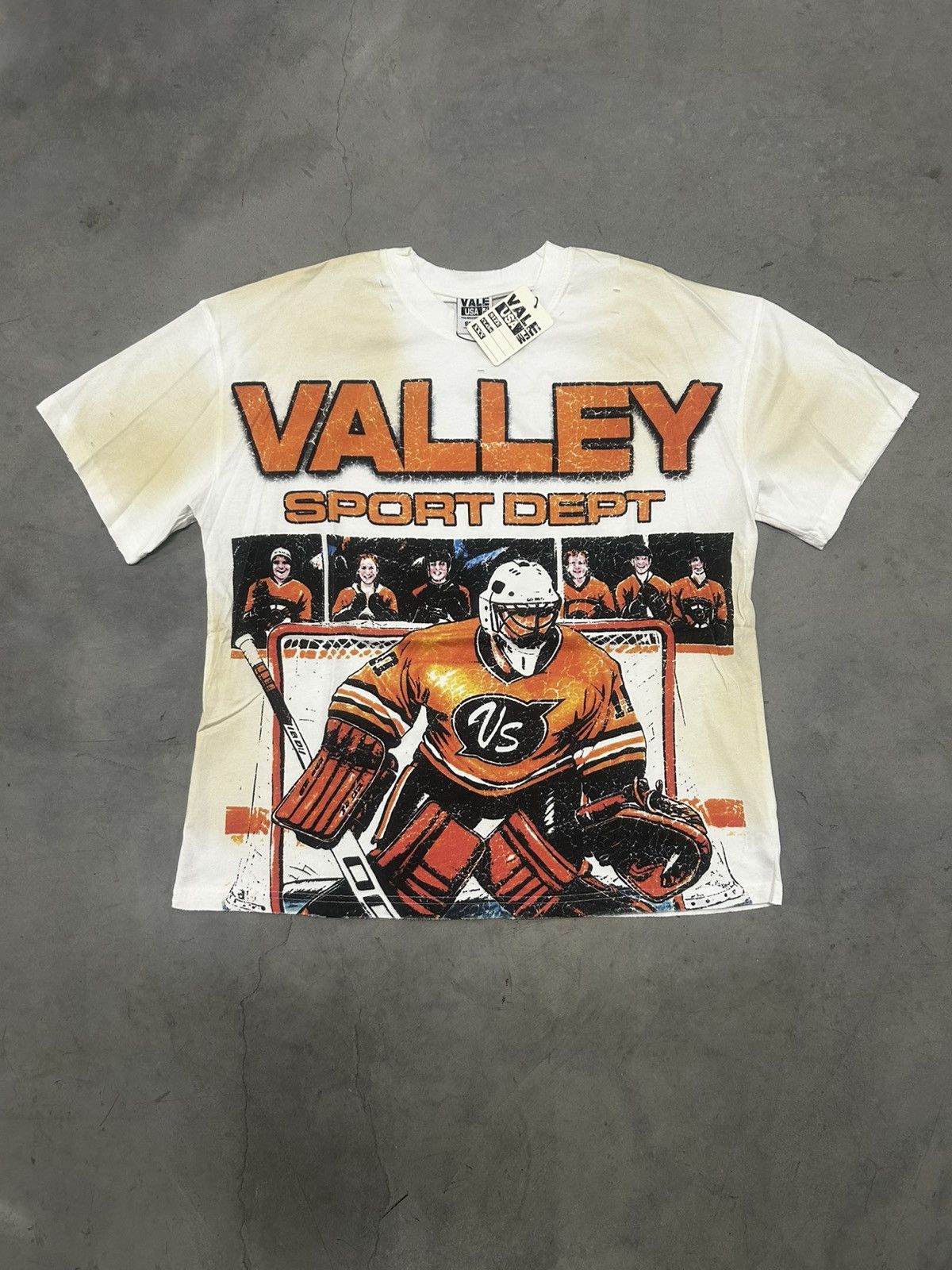 Vale Vale Lives Valley Forever Cream Defensive Anchor Tee Medium Size US M / EU 48-50 / 2 - 1 Thumbnail