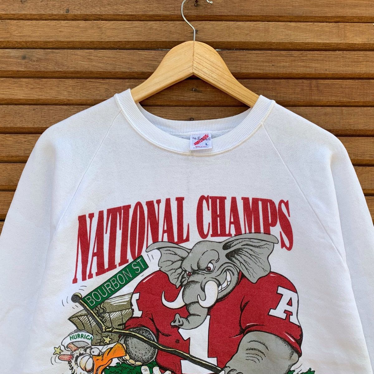 NCAA Rare! Vintage 90s Championship Bama Vs Miami 1993 Crewneck Size US M / EU 48-50 / 2 - 3 Thumbnail