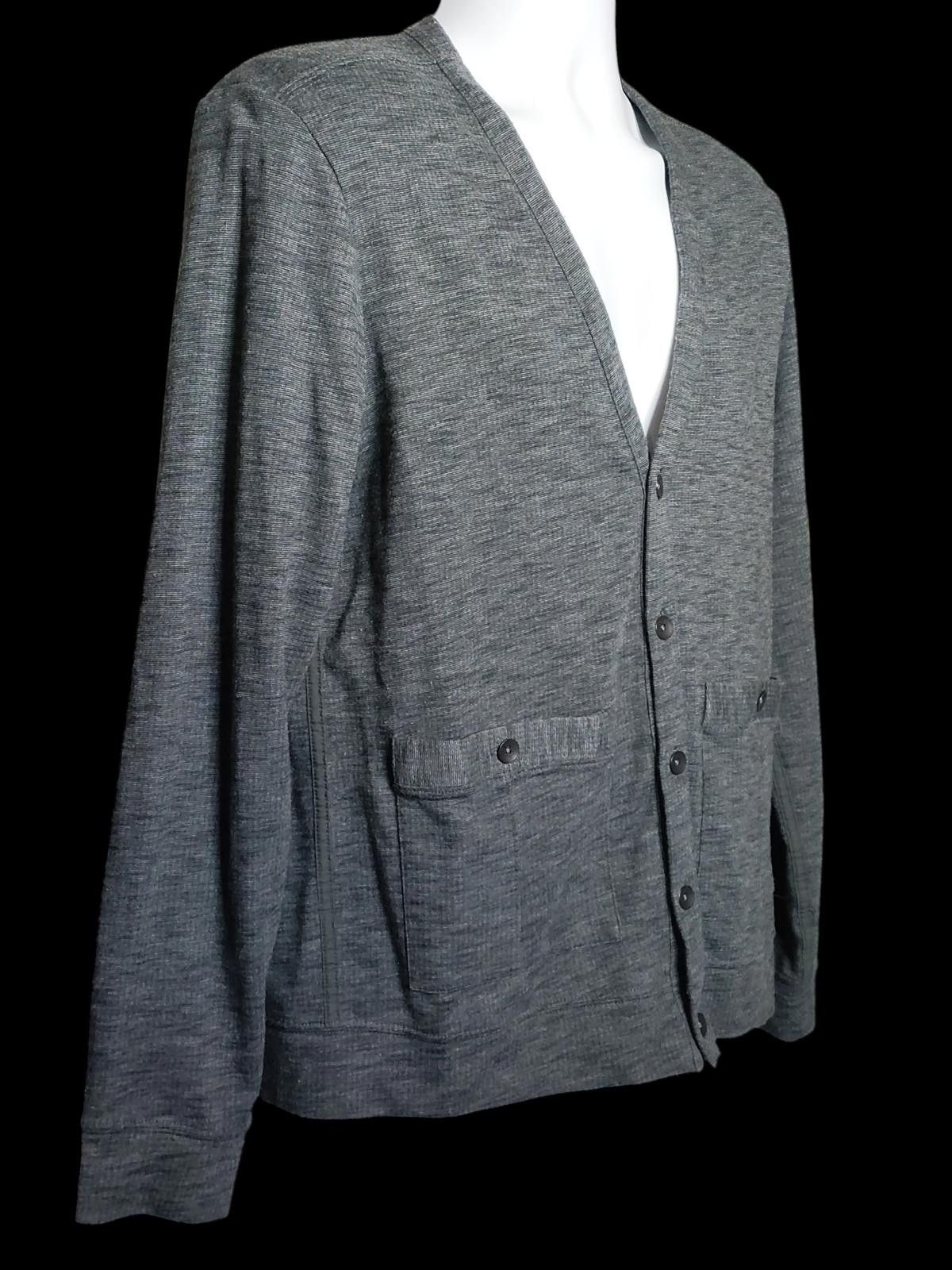 Other Kenneth Cole Men's Grey Button-Up Cardigan Sweater Size US M / EU 48-50 / 2 - 4 Thumbnail