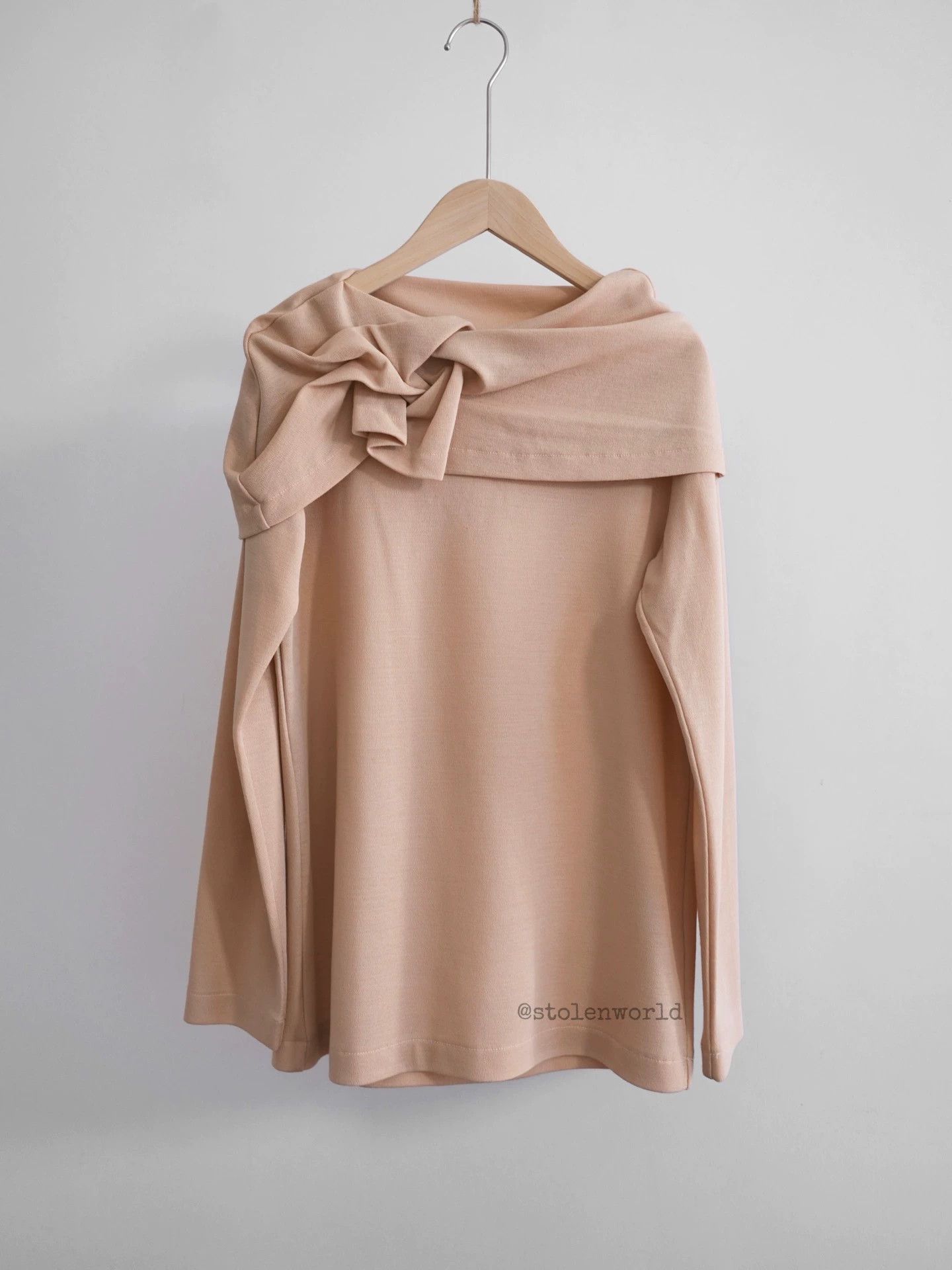 Comme des Garcons CDG 1991AW Tricot Origami Rose Lapel Top Size F Size XS / US 0-2 / IT 36-38 - 1 Thumbnail