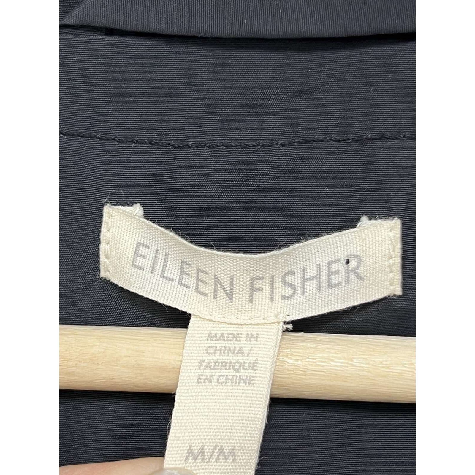 Eileen Fisher EILEEN FISHER Organic Jacket Blazer Cotton Black M A000663 Size M / US 6-8 / IT 42-44 - 5 Thumbnail
