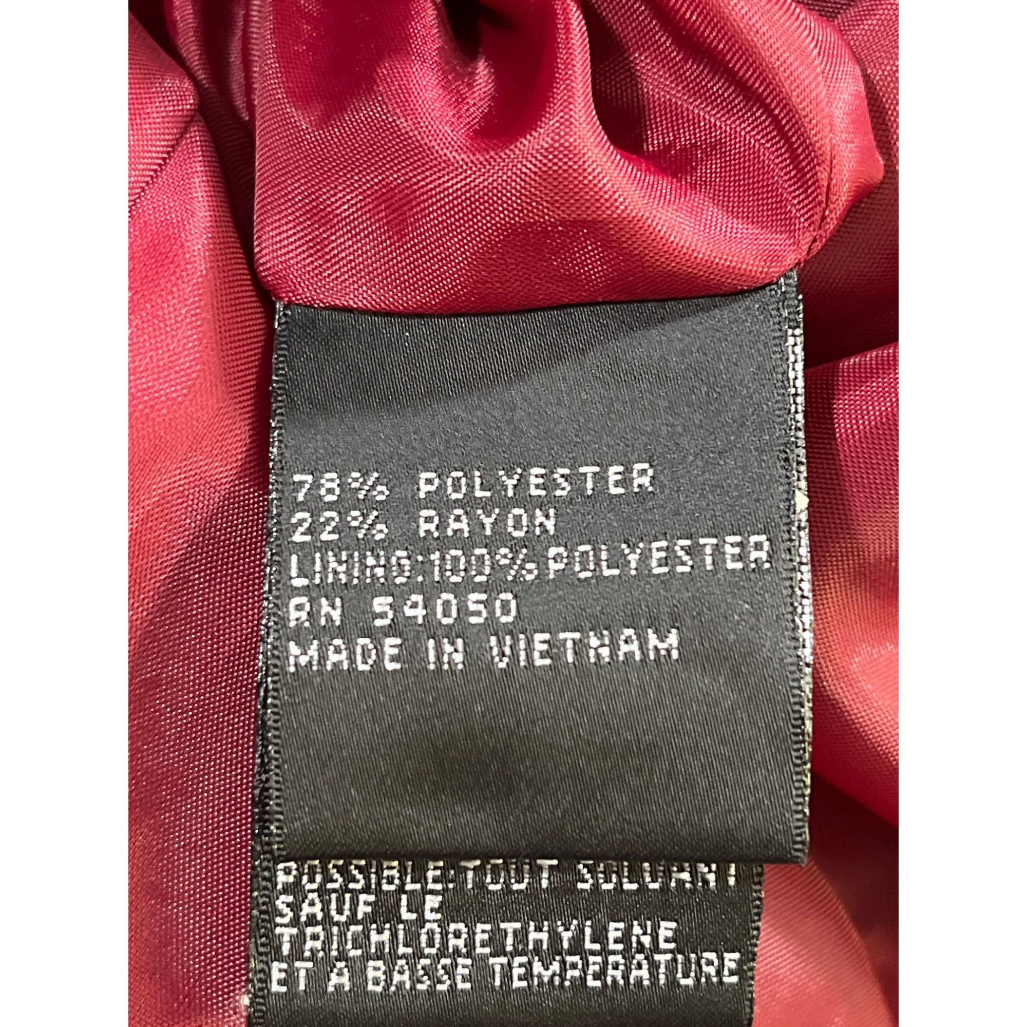 Kasper Kasper Sportswear Womens Magenta Trench Coat Size 10 SKU 667 Size L / US 10 / IT 46 - 6 Thumbnail