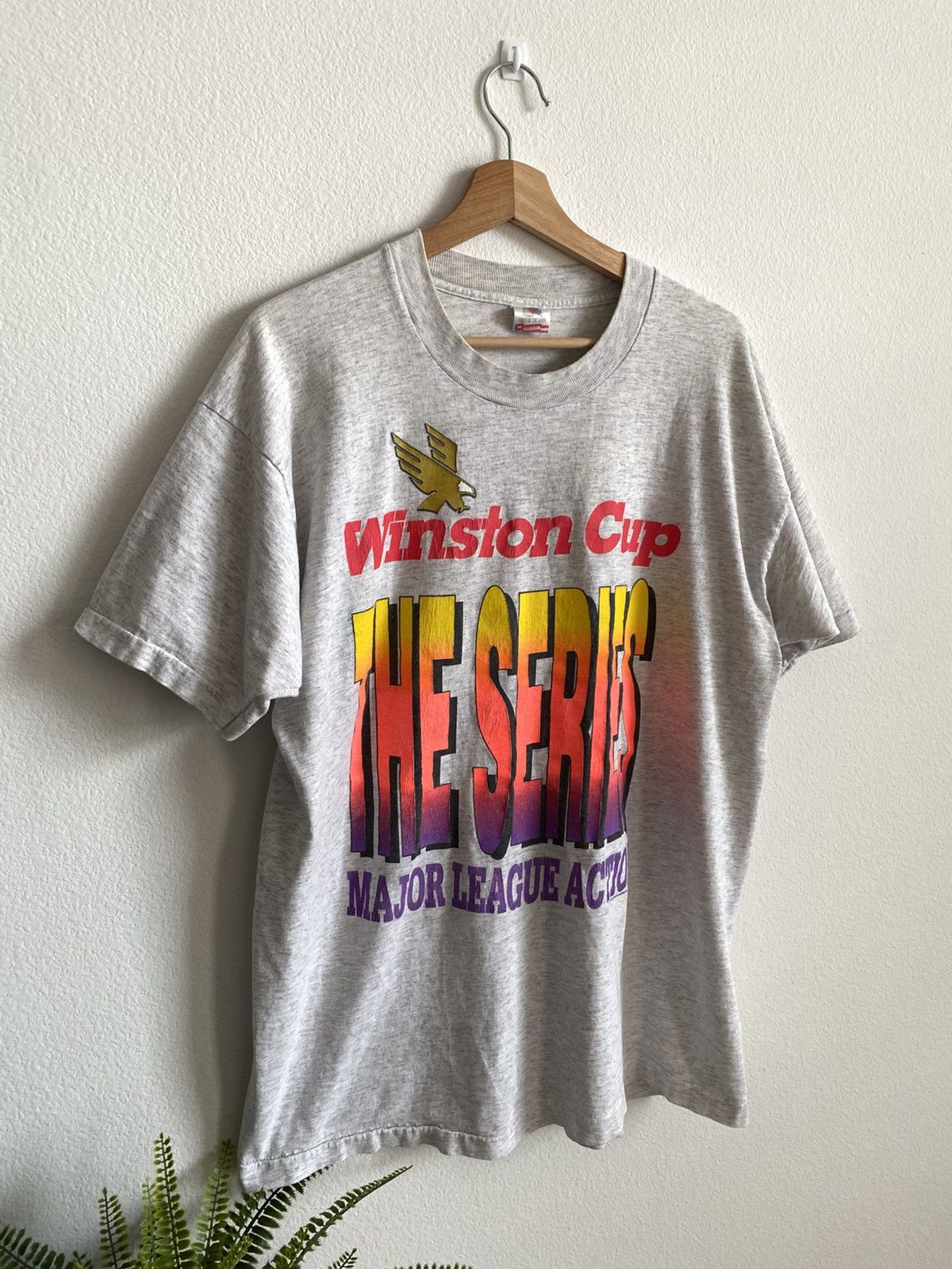 NASCAR Vintage 90s Winston Cup Racing Single Stitch Tee Size US XL / EU 56 / 4 - 3 Thumbnail