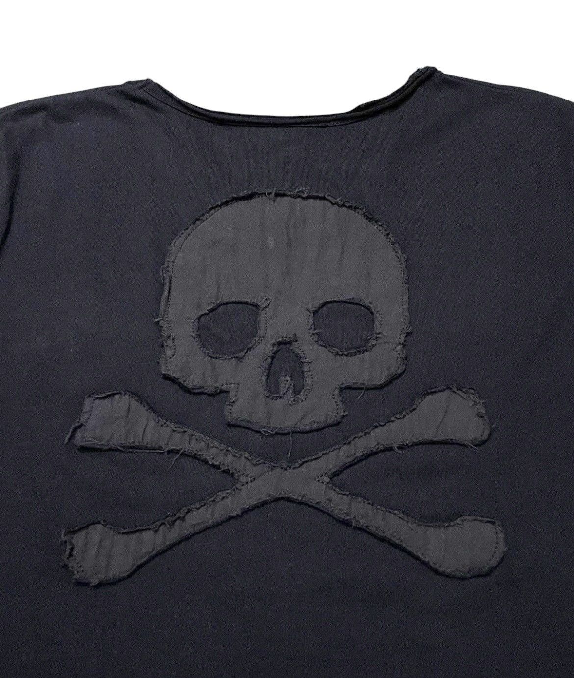 If Six Was Nine × In The Attic × Le Grande Bleu (L.G.B.) In The Attic Japan Skull Patch Distressed Layered Tshirt Size US S / EU 44-46 / 1 - 4 Thumbnail