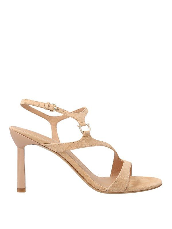 Salvatore Ferragamo o1y0426 Slingback Sandals in Beige Size US 5.5 / IT 35.5 - 1 Thumbnail