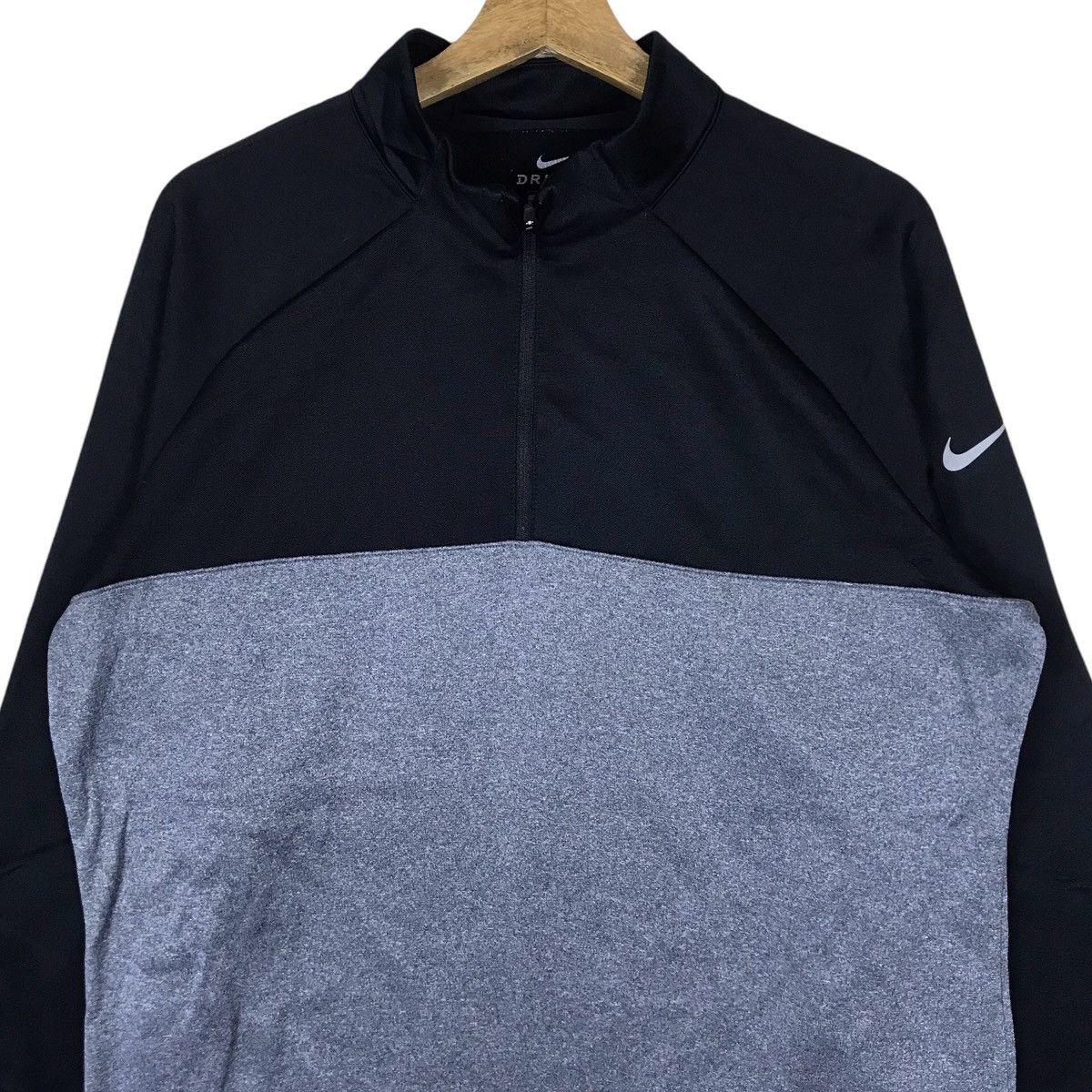 Nike Nike Two Tone Quarter Zip Pullover Jumper Sweatshirt Size US L / EU 52-54 / 3 - 2 Thumbnail