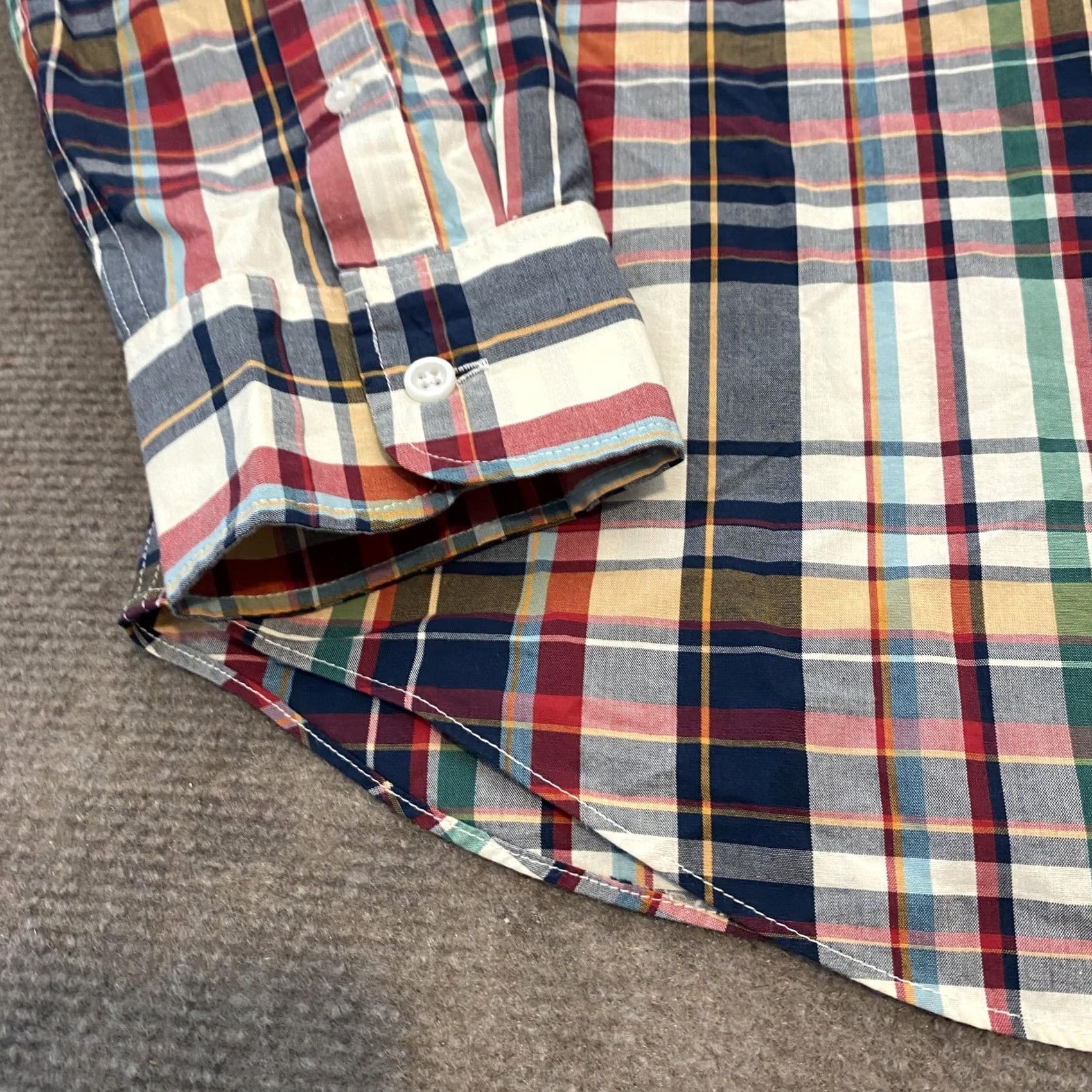 J.Crew J Crew Shirt Mens Large Multicolor Plaid Button Down Slim Flex Washed Casual Size US L / EU 52-54 / 3 - 3 Thumbnail