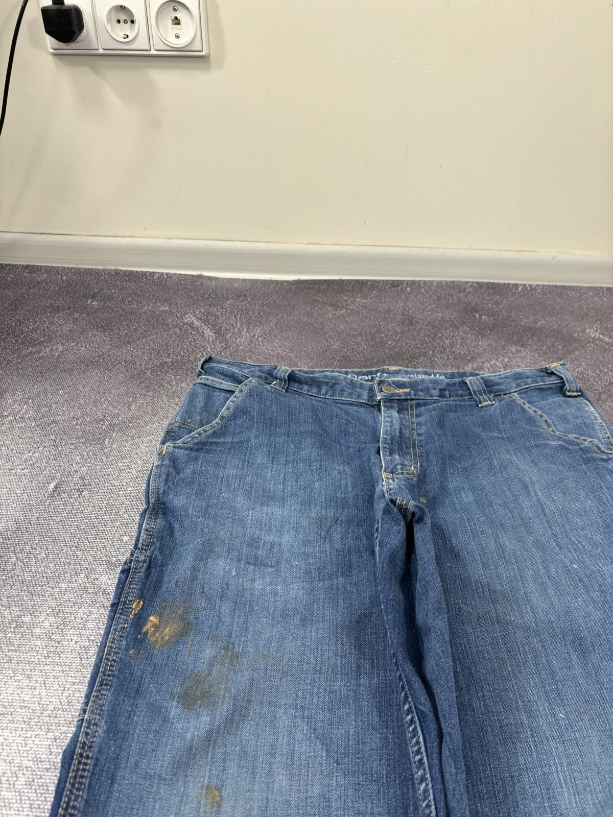 Carhartt Vintage Carhartt Relaxed Fit Blue Work Denim Jeans Size US 36 / EU 52 - 9 Thumbnail
