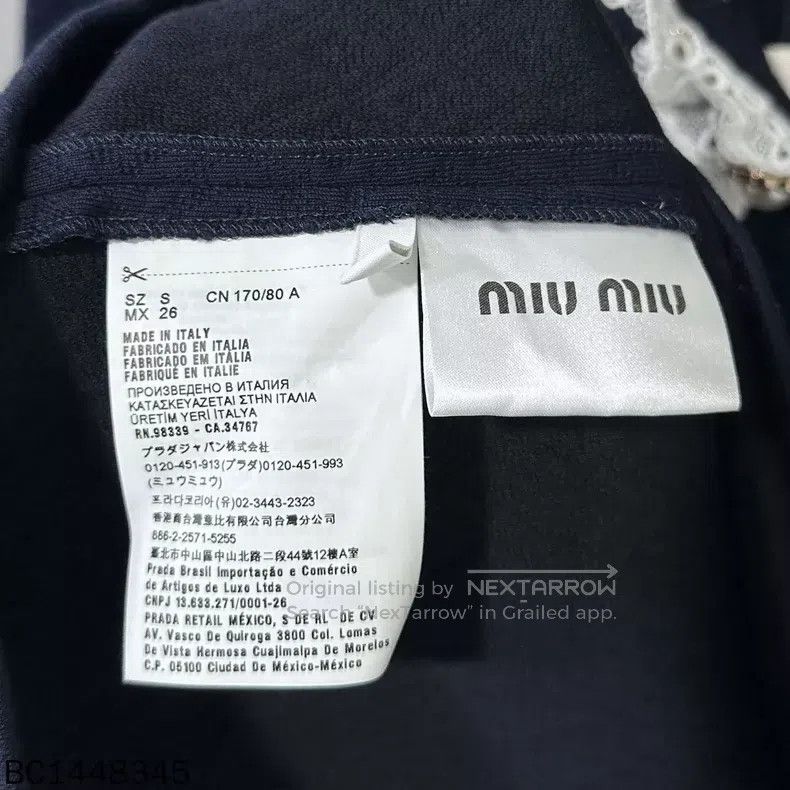 Miu Miu Miu Miu Size S Deep blue lace doll collar dress Size S / US 4 / IT 40 - 5 Thumbnail