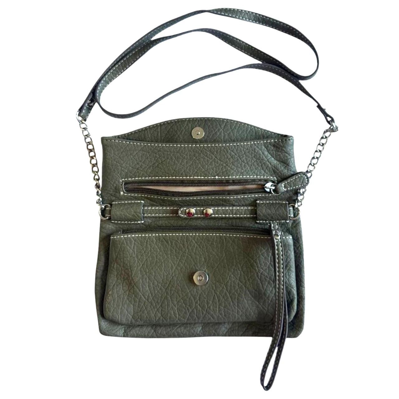 Nine West Nine West Crossbody Green/Gray Bag Size ONE SIZE - 3 Thumbnail