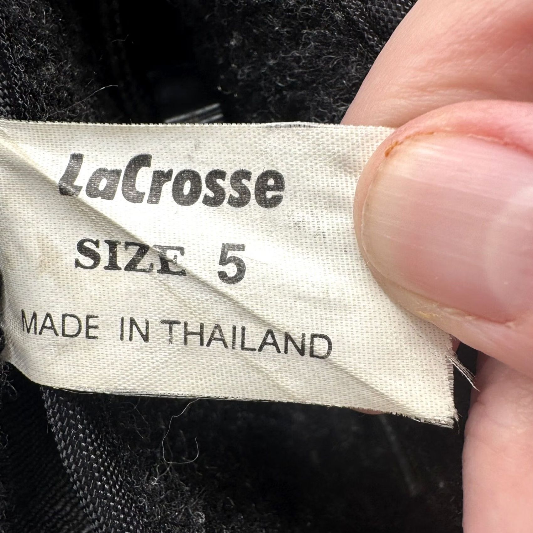 Vintage LaCrosse Winter Boots Men’s Size 5 Arctic Rubber/Nylon Rubber Felt Lined Black 5 Mens Boots Winter Arctic LaCrosse Shoes Size US 5 / EU 37 - 7 Thumbnail
