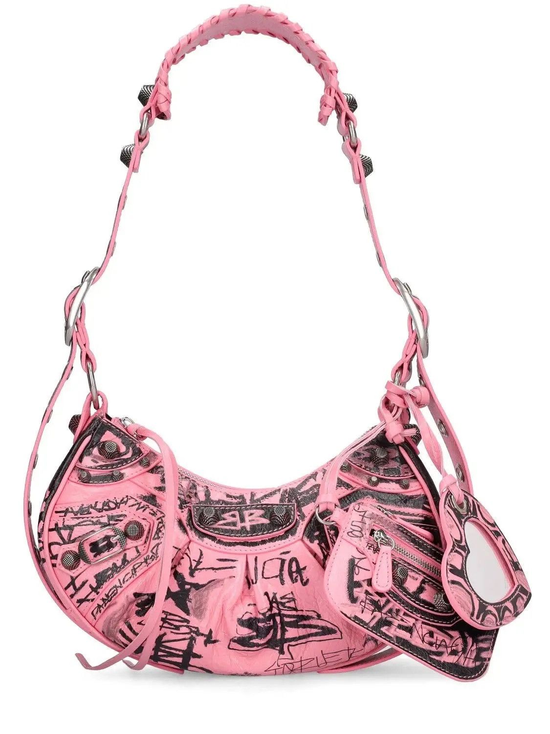 Balenciaga Cagole XS Graffiti Shoulder Bag