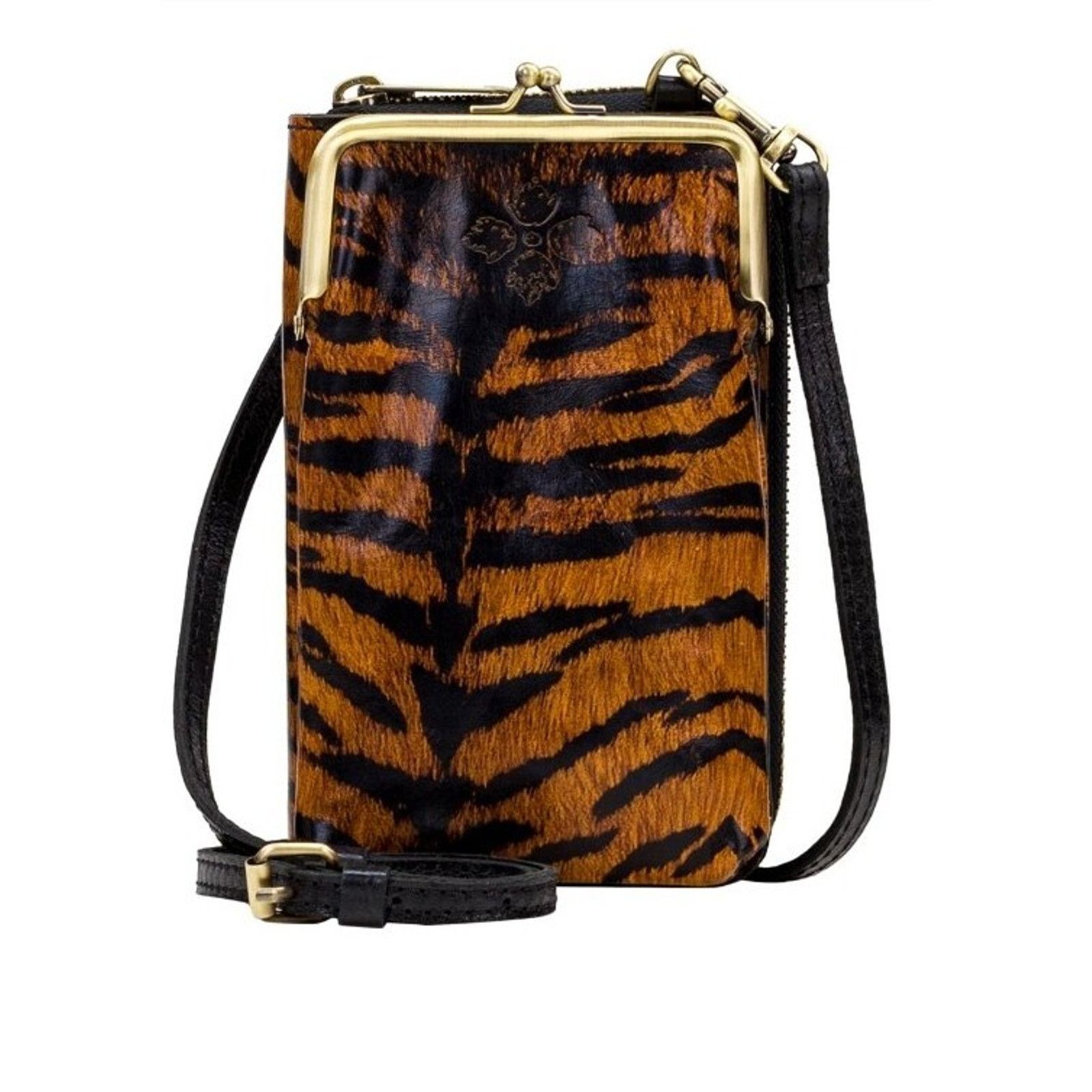 Patricia Nash Patricia Nash Pertina Frame Pouch Crosbody Tiger Bag A399516 Size ONE SIZE - 1 Thumbnail