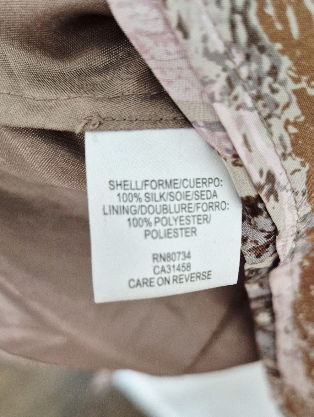 Bcbgmaxazria Pebble Combo 3/4 Puff Slv Tie-back V-neck Silk Blouse Spring Size M / US 6-8 / IT 42-44 - 8 Thumbnail